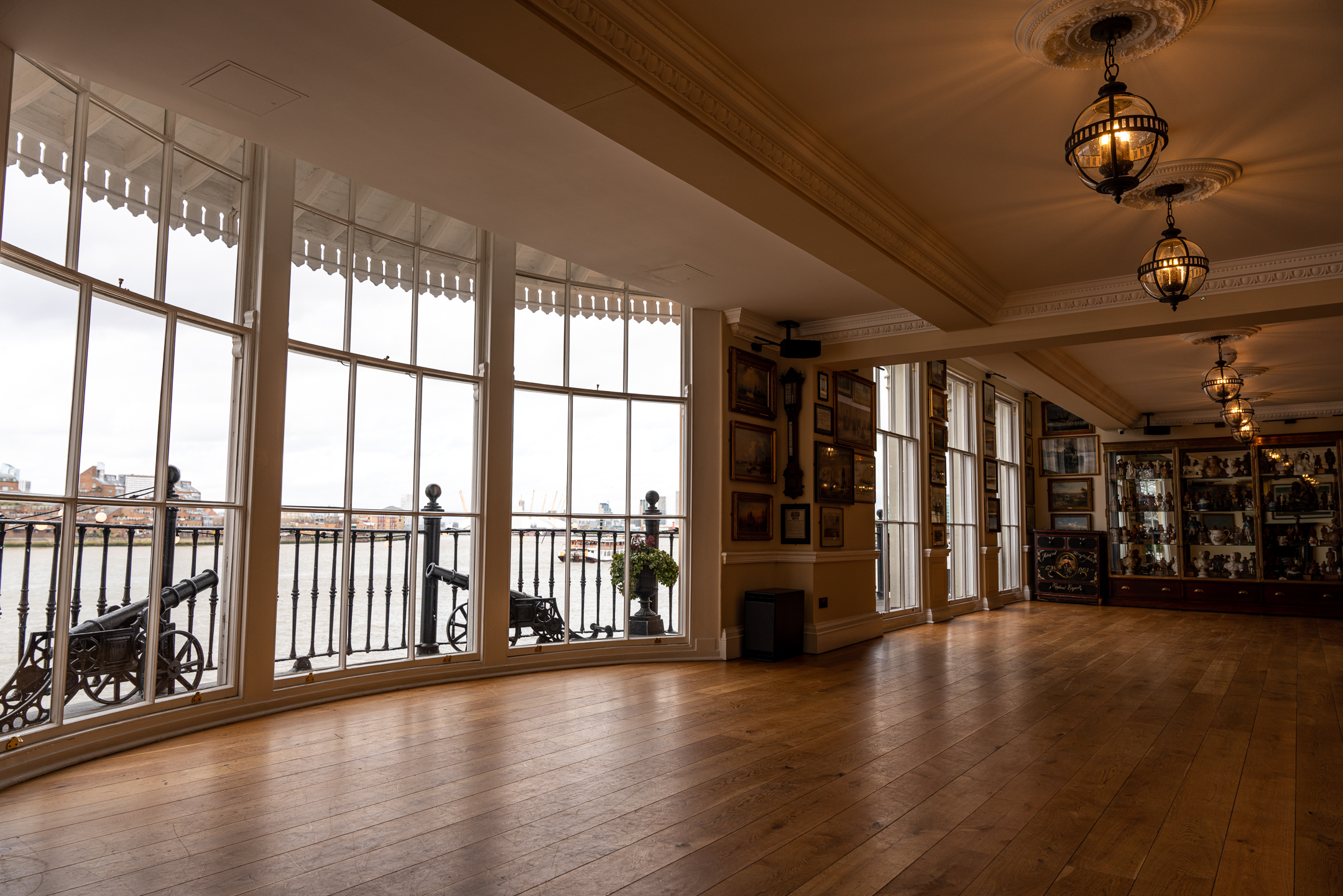 Hawke and Howe Bar venue with large windows, ideal for corporate events and gatherings.