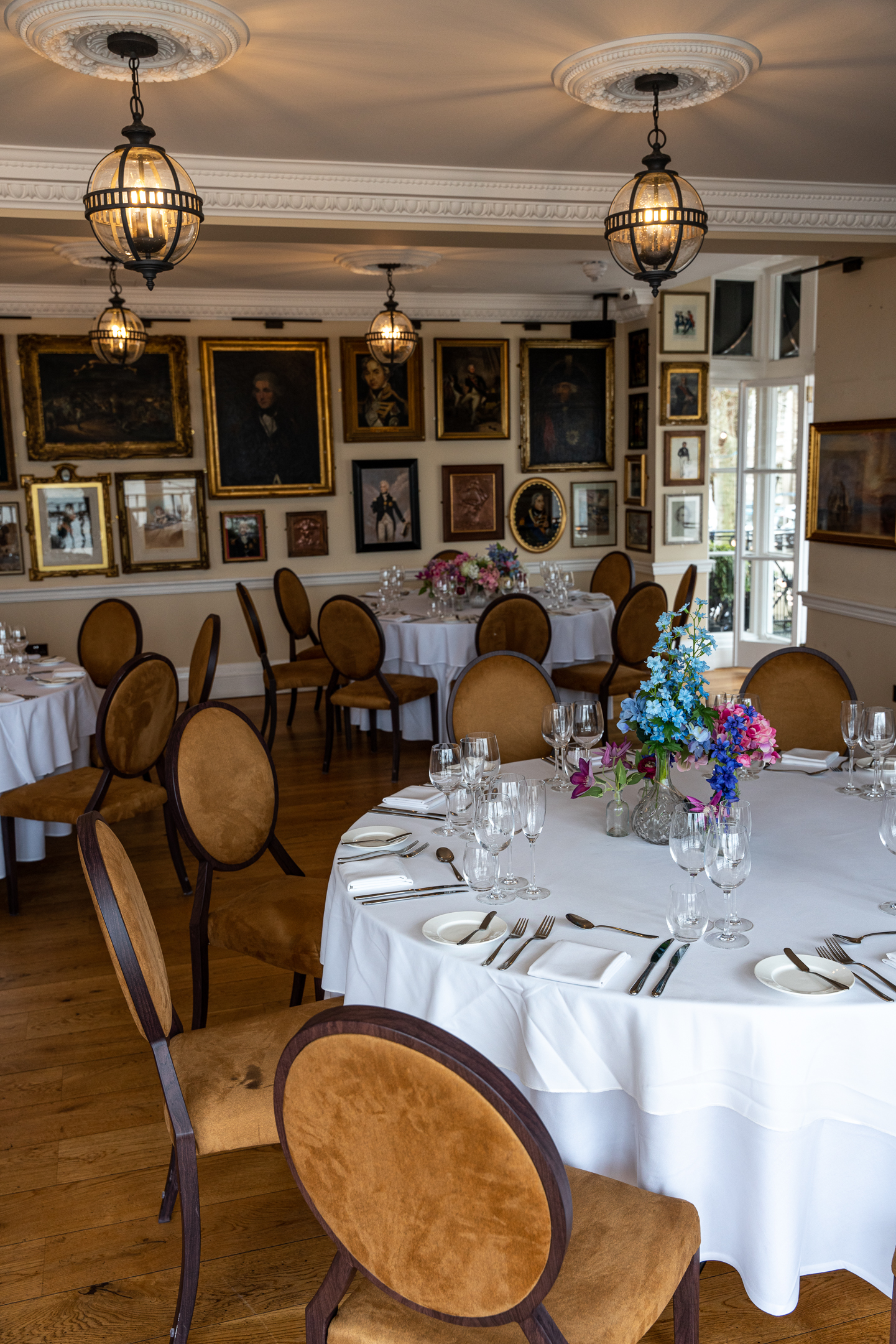 Elegant dining room at Hawke and Howe Bar, perfect for upscale events and receptions.
