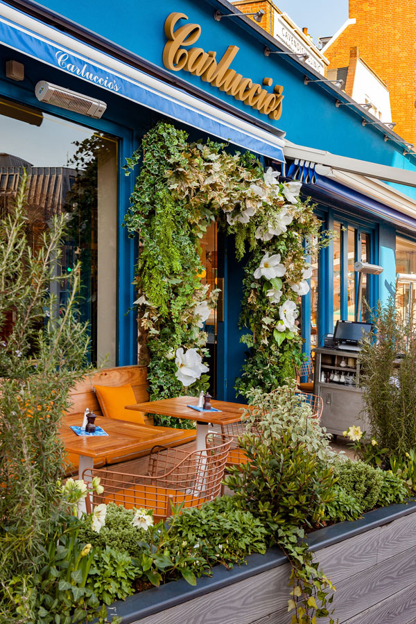 Charming outdoor venue at Carluccio's Richmond, perfect for events and gatherings.