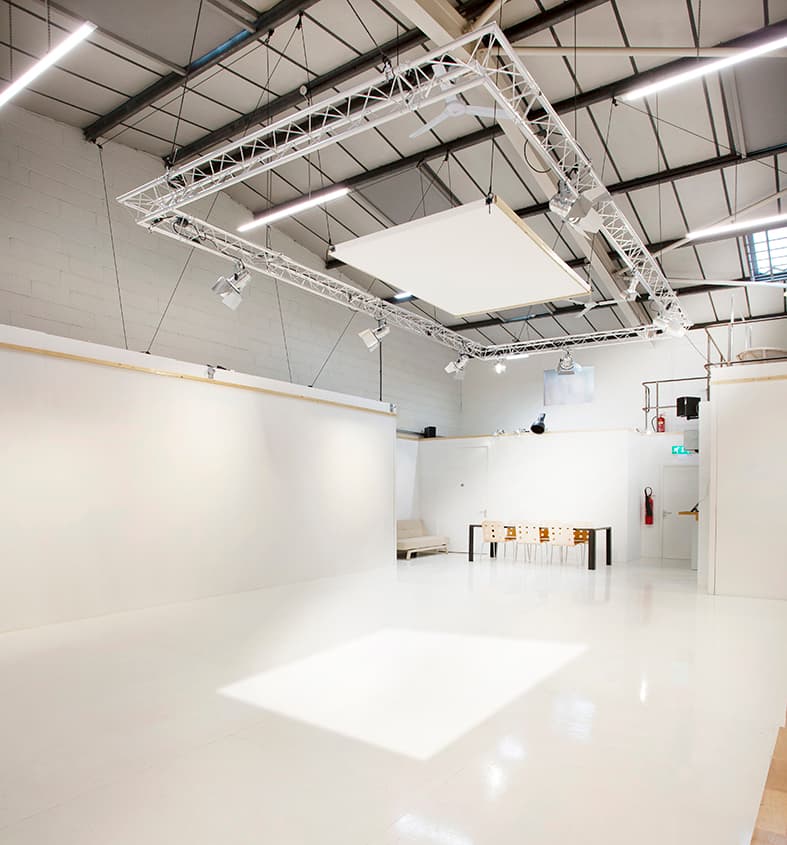 Versatile event space in Des Fildes Hire Studio with polished floor for corporate meetings.