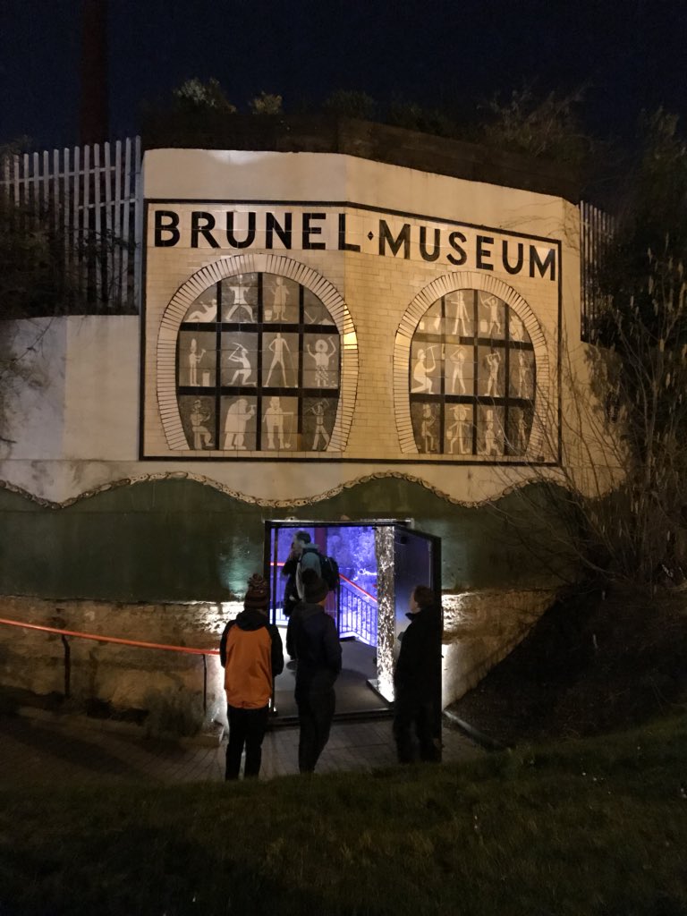 Tunnel Shaft entrance at Brunel Museum, unique venue for exhibitions and receptions.