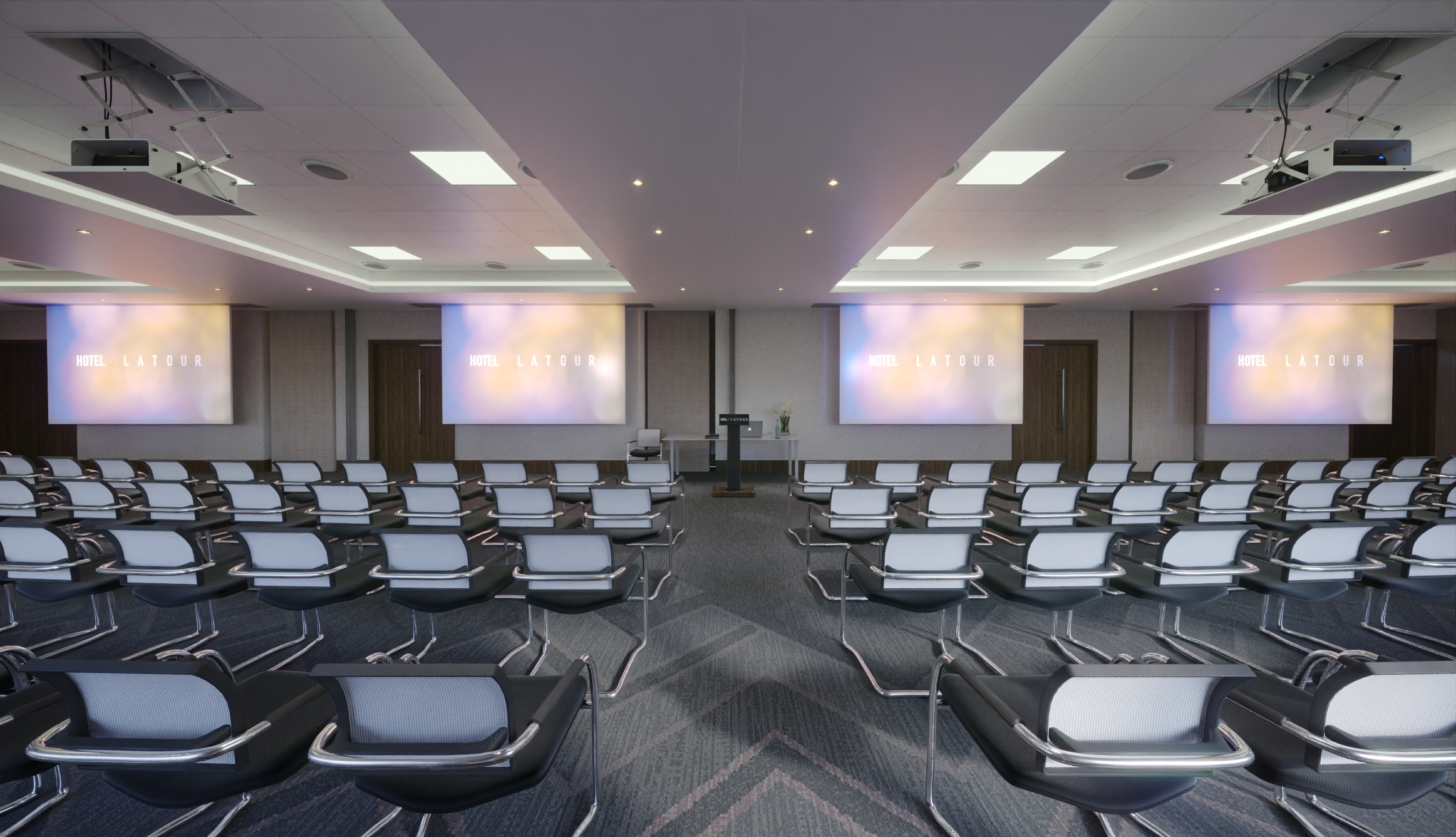 Event Room 1-4 at Hotel La Tour, spacious conference room for corporate meetings.