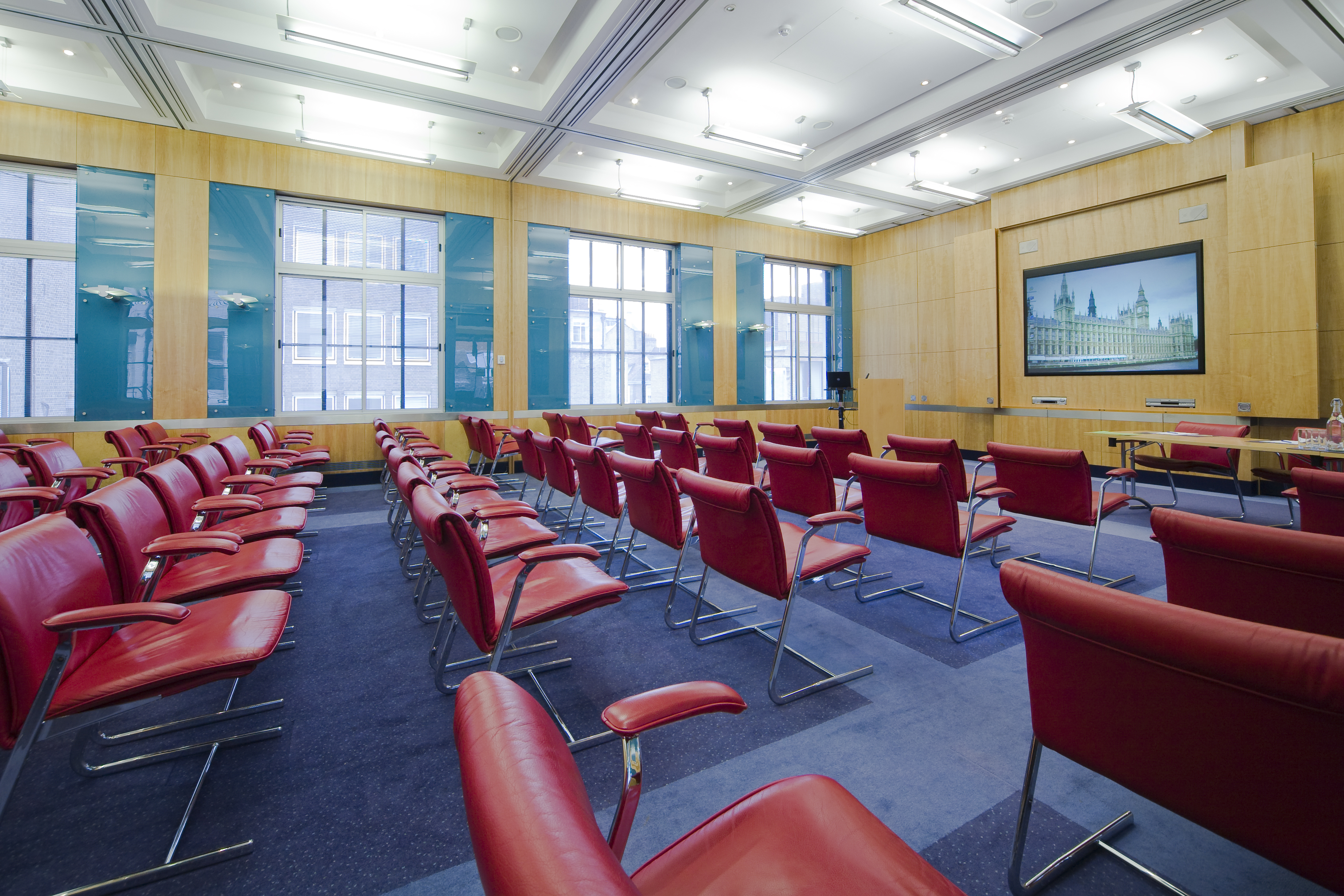 Bright Council Chamber in Broadway House, ideal for meetings and events.