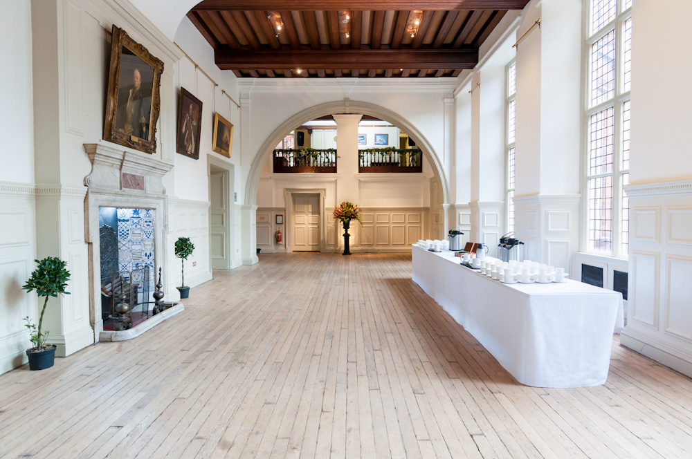 Main Hall & Education Centre, spacious venue with high ceilings for meetings and workshops.