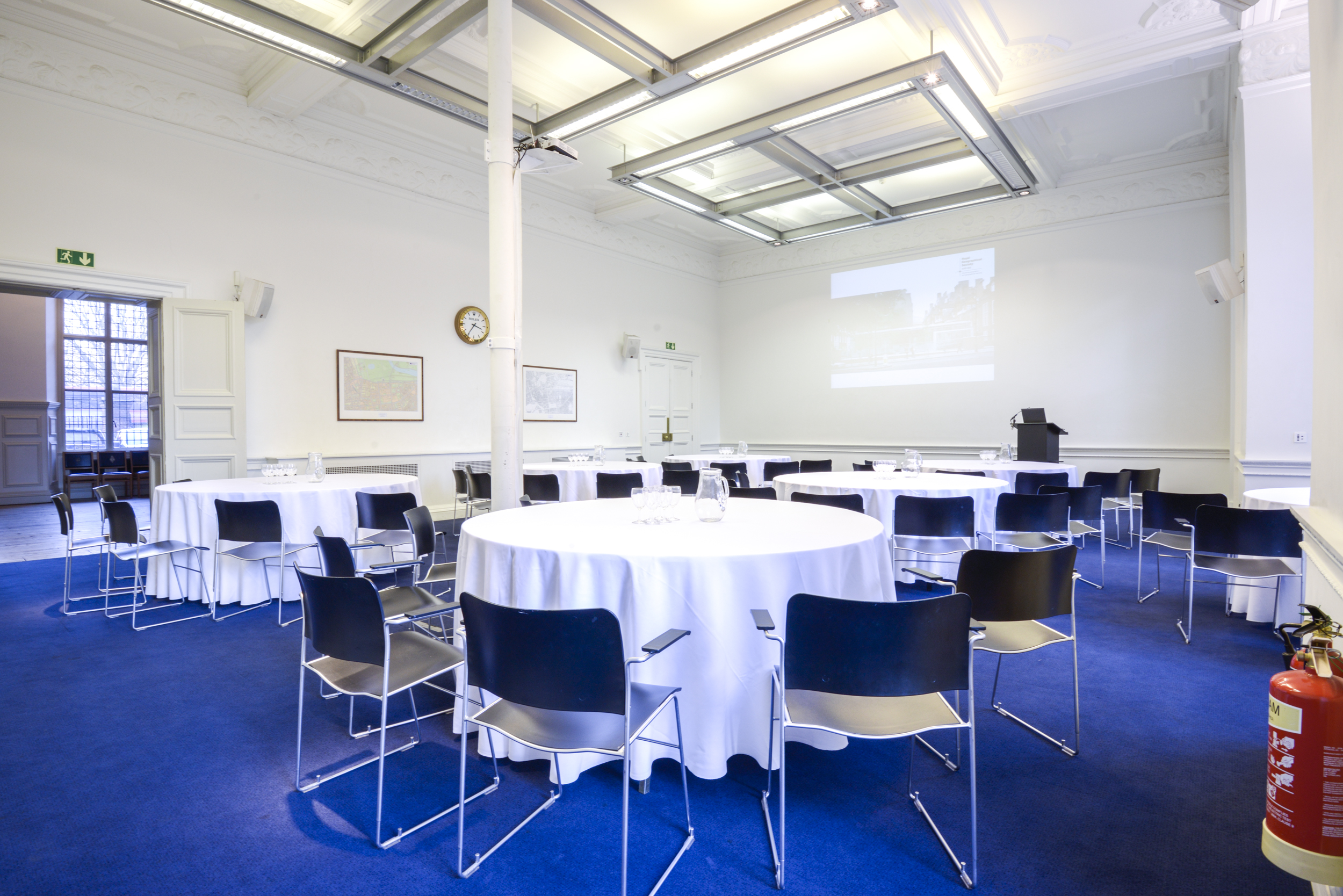 Main Hall & Education Centre, versatile meeting space for workshops and conferences.