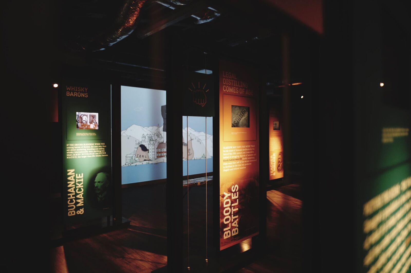 Whole Venue at Clydeside Distillery, vibrant exhibition space for events and networking.