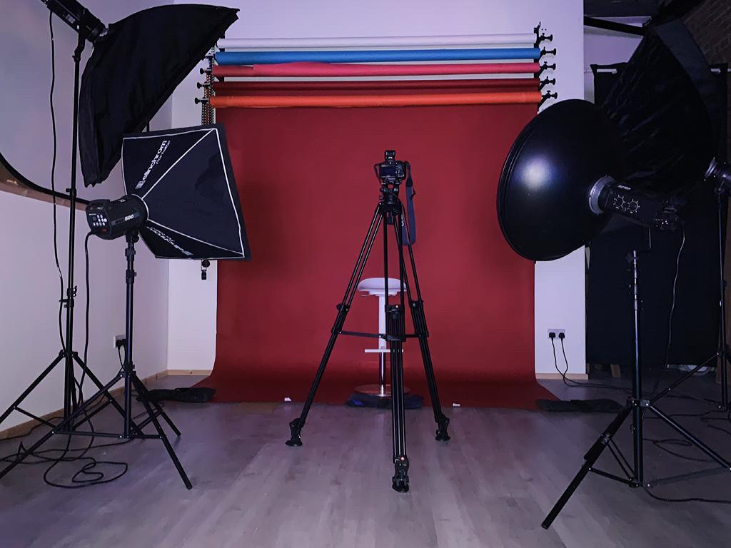 Professional photography setup at Imprnt Studios for high-quality event visuals.