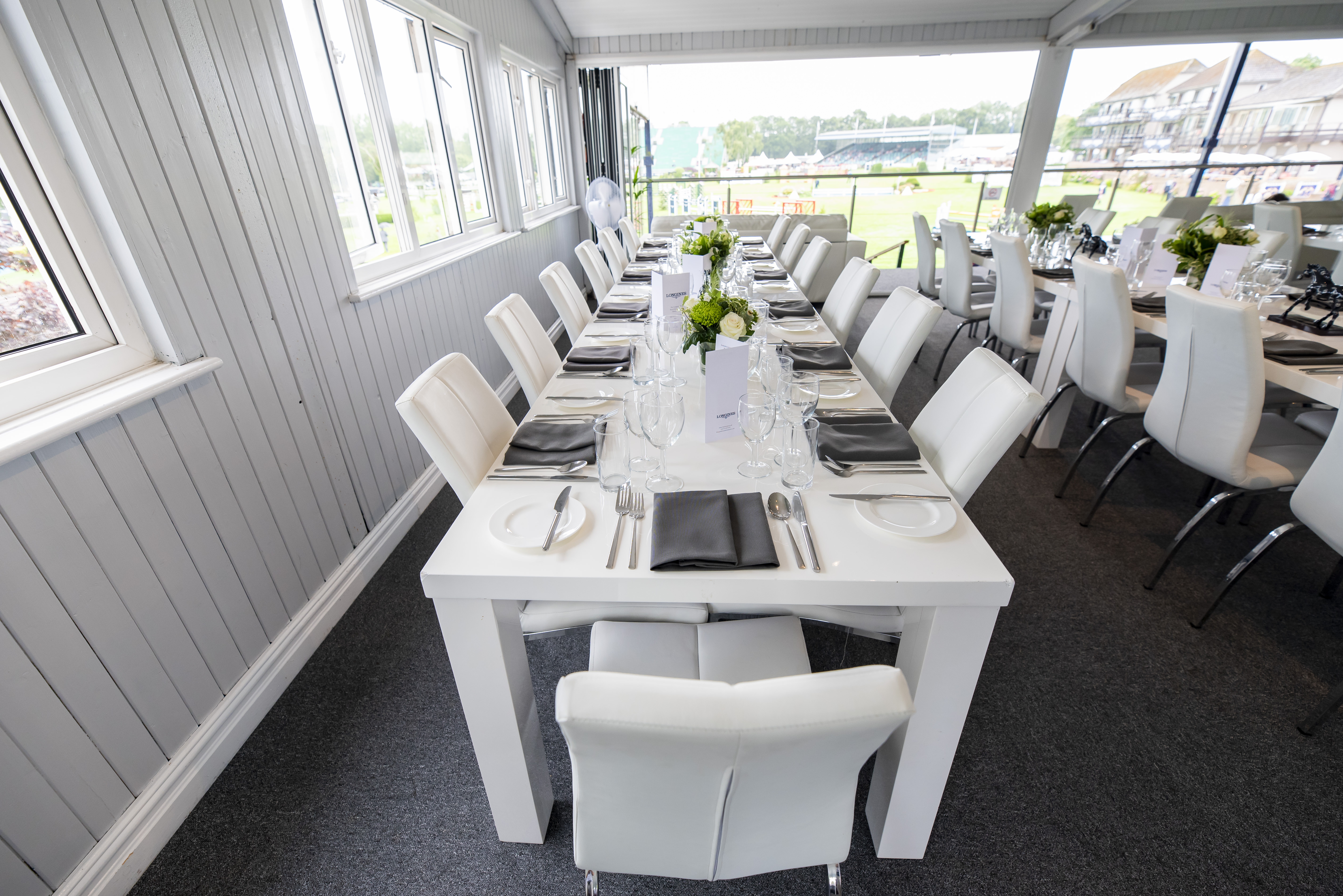 Al Shira'aa Suite dining table set for corporate meetings and upscale events.