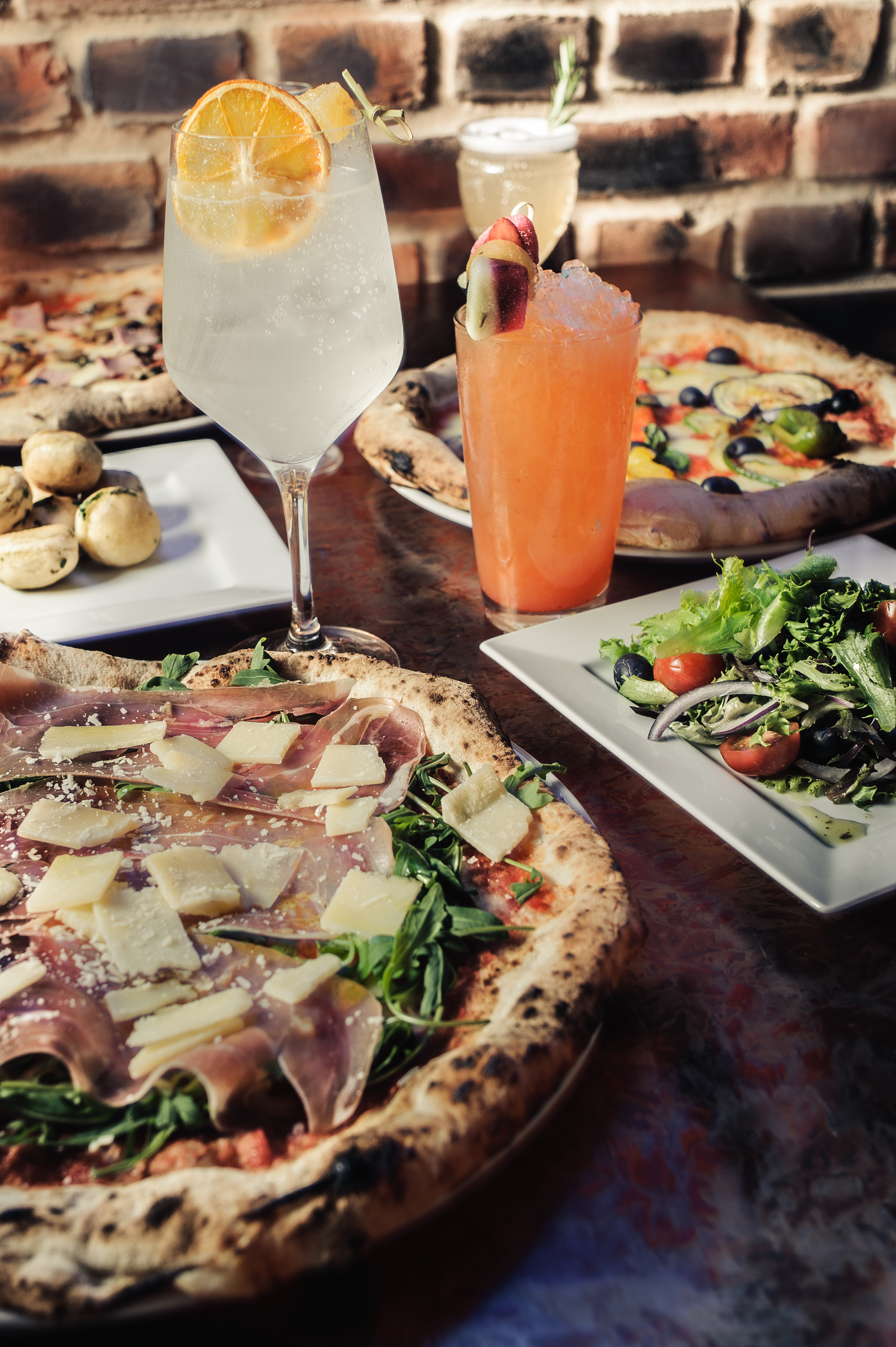 Vibrant food spread at Dough Dough Liverpool for casual networking events and team gatherings.