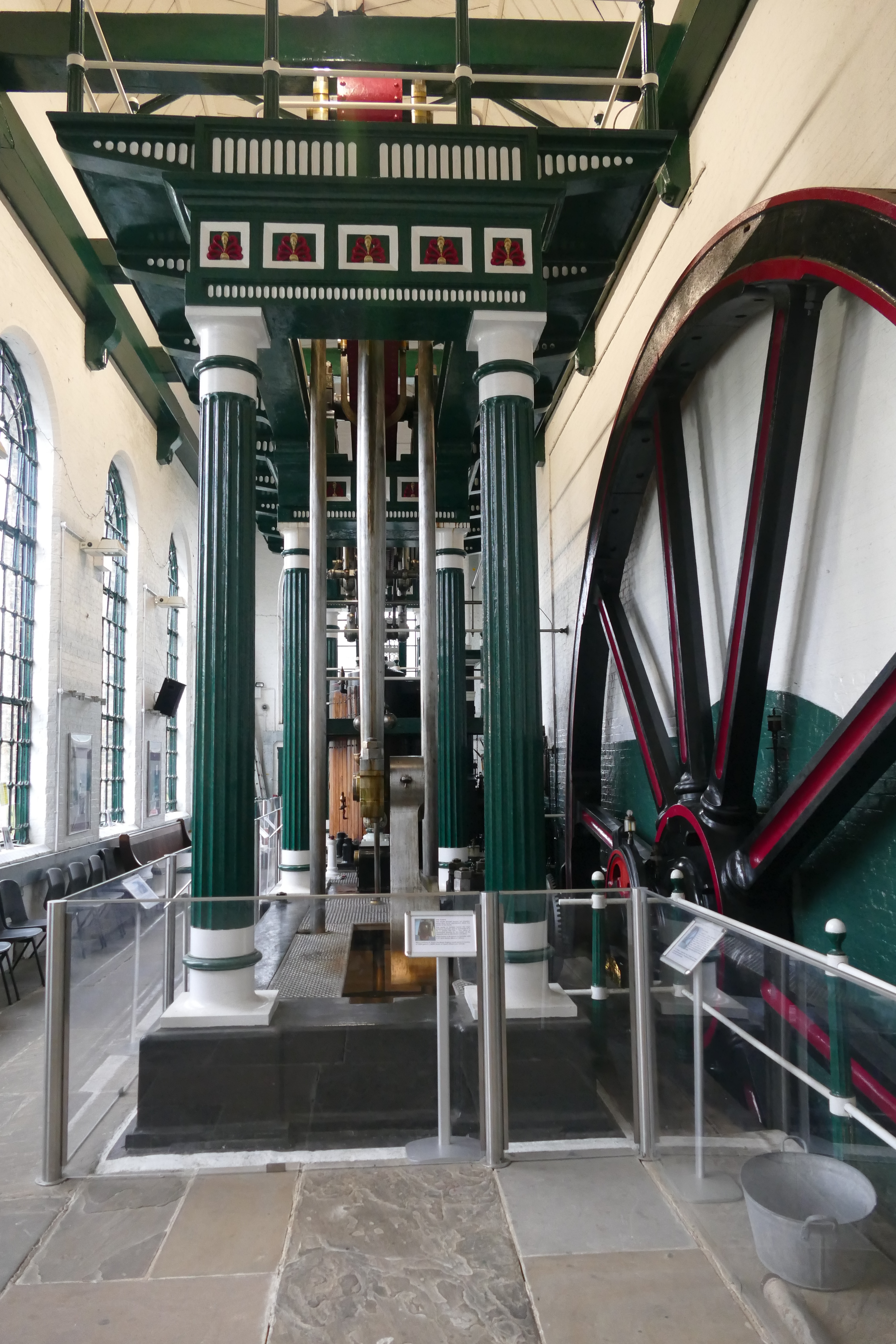 Historic industrial venue with ornate machinery, perfect for corporate events and gatherings.