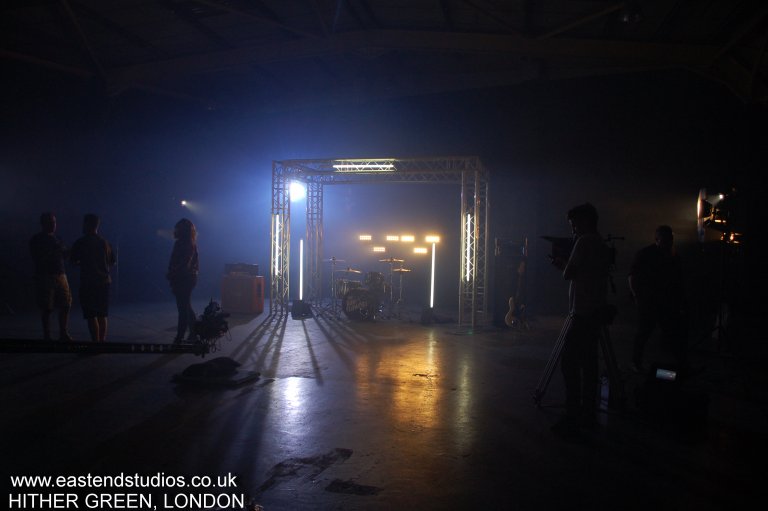 Erith Stage at East End Studios, ideal for concerts and corporate events with dynamic lighting.
