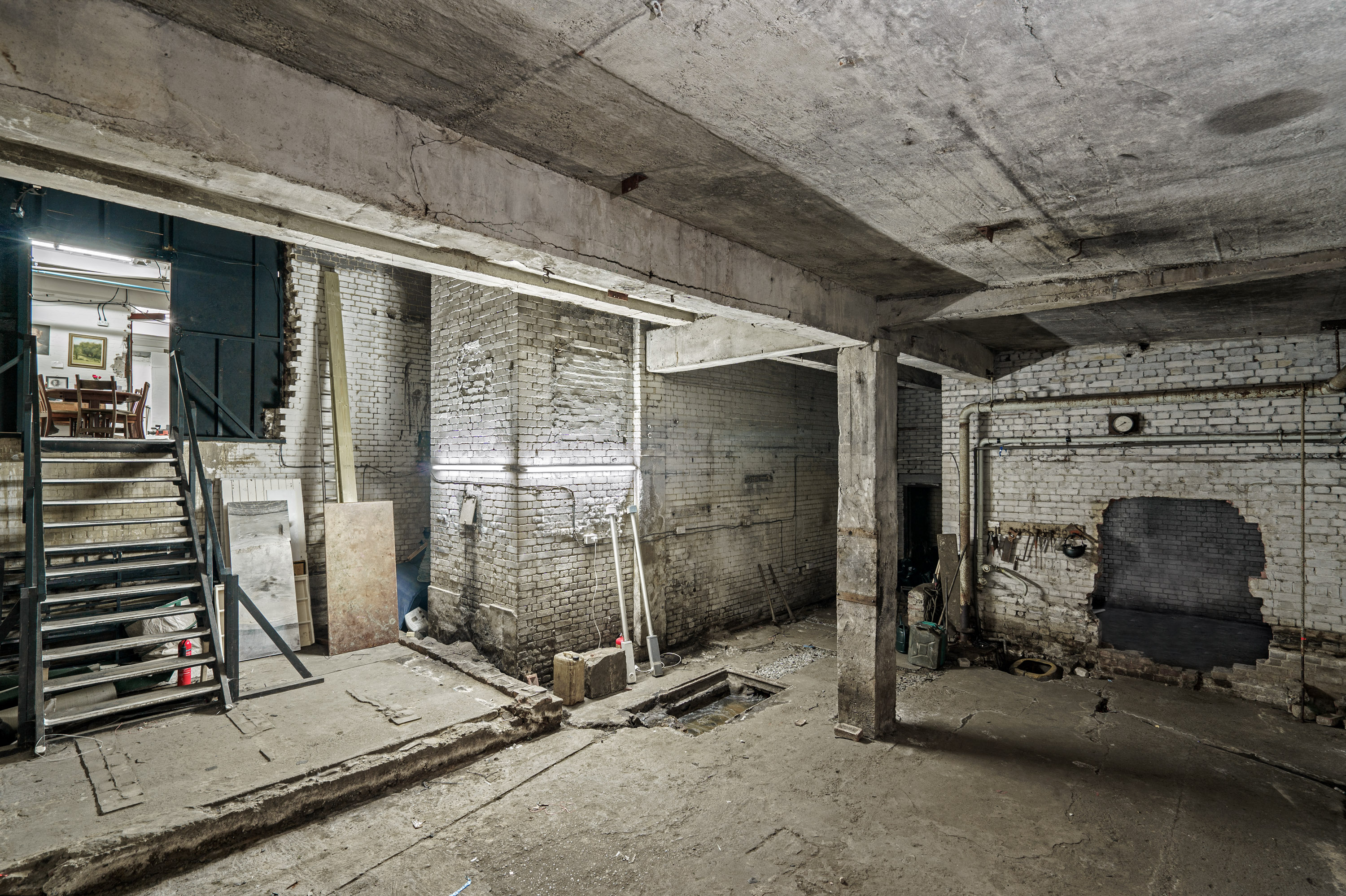 Raw industrial venue at Empire Film Studios for unique events and gatherings.