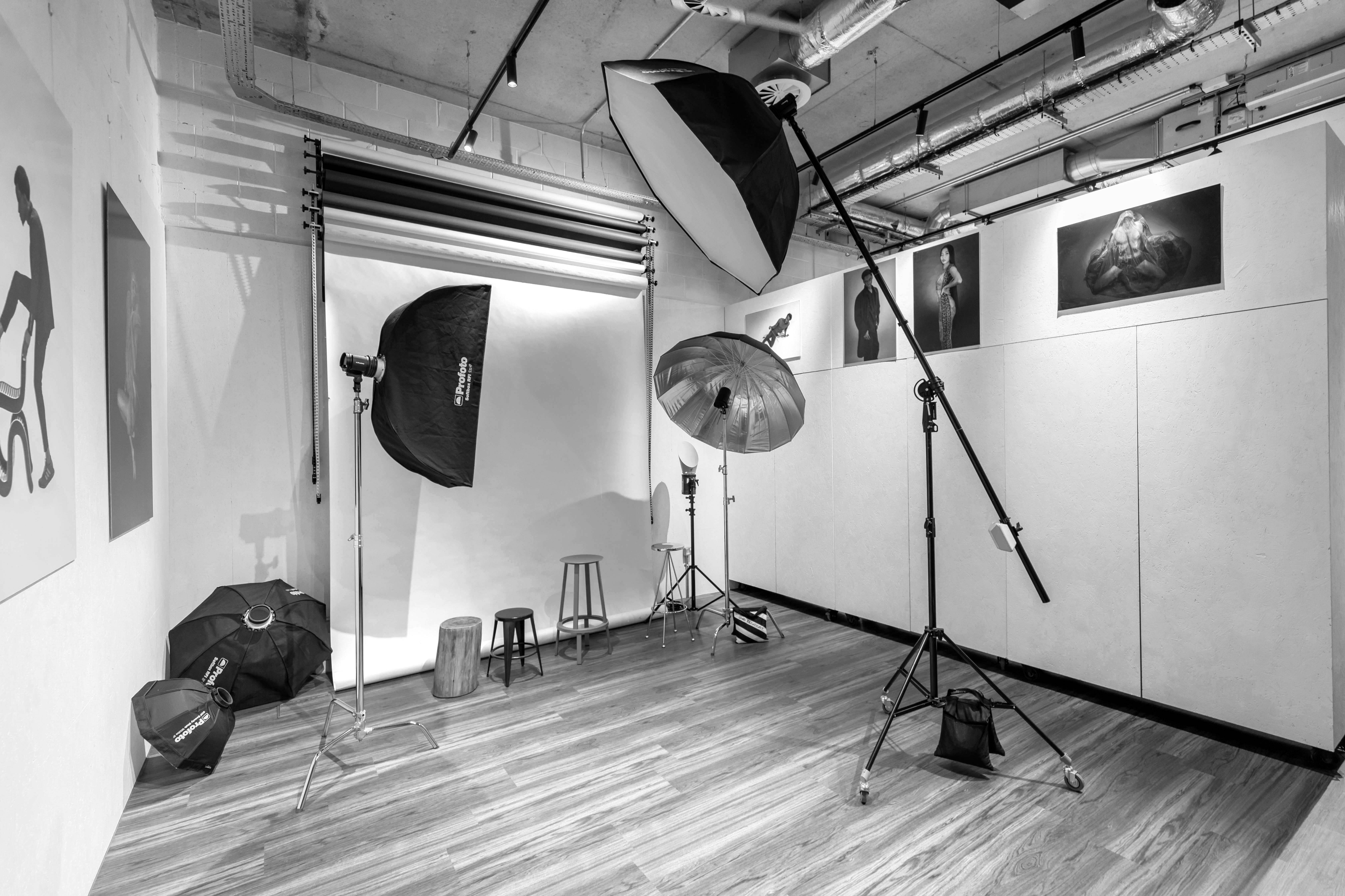 Photography studio in London with professional lighting for event marketing shoots.