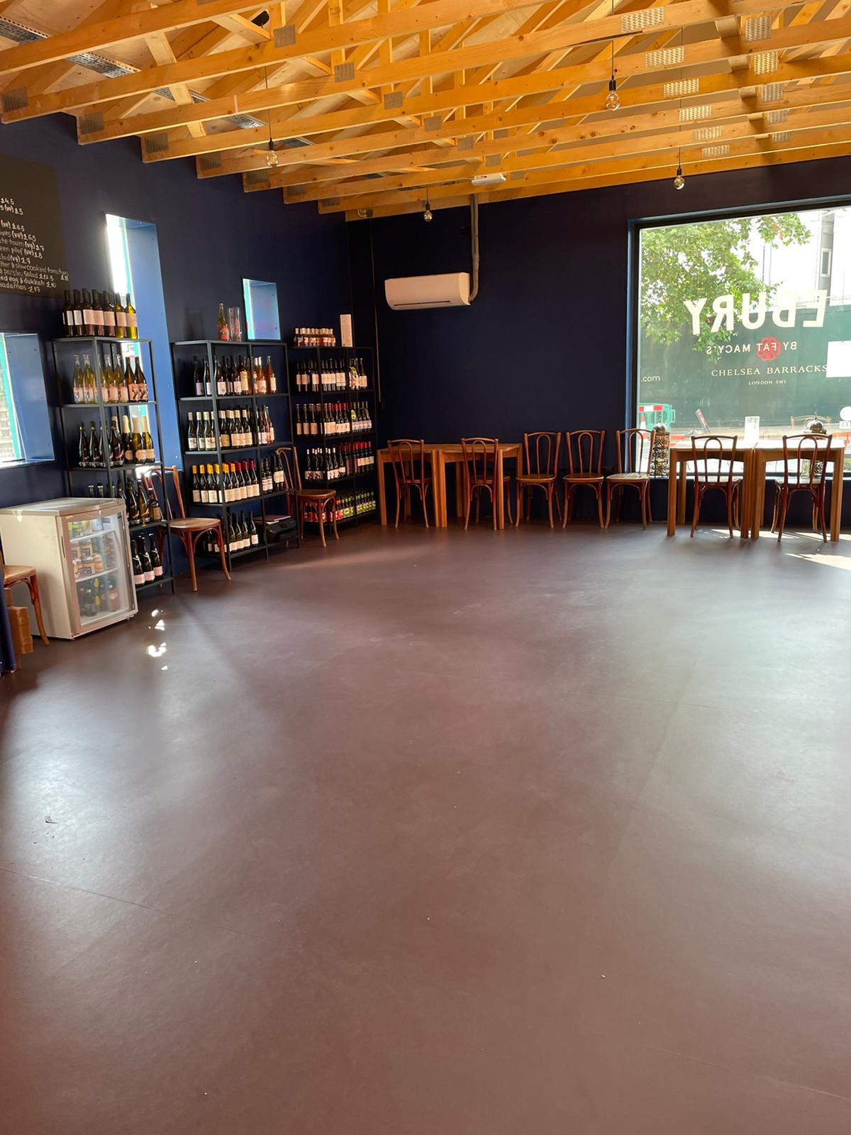 Modern wedding venue with flexible seating and natural light for events and gatherings.