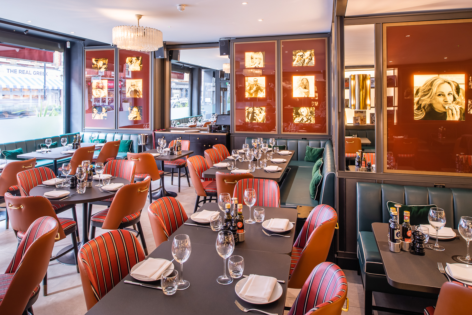 Stylish dining area at Crazy Pizza Marylebone, ideal for events and meetings.