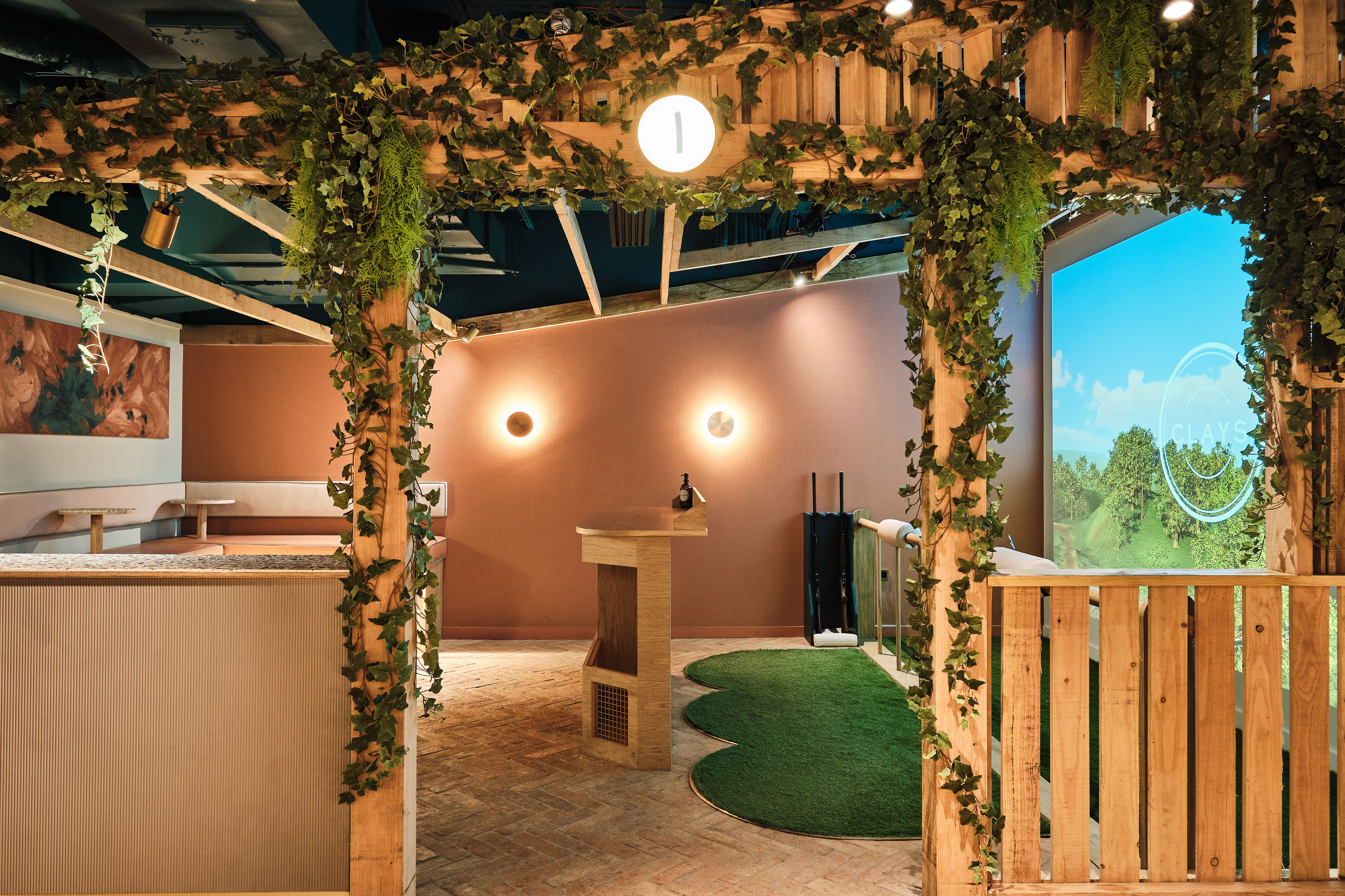 Creative event space in Clays - Moorgate with greenery, ideal for corporate gatherings.