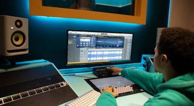 Modern audio production setup in Tribe Urban Studios for high-quality event sound.