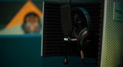 Professional audio setup in Tribe Urban Studios for virtual events and recordings.