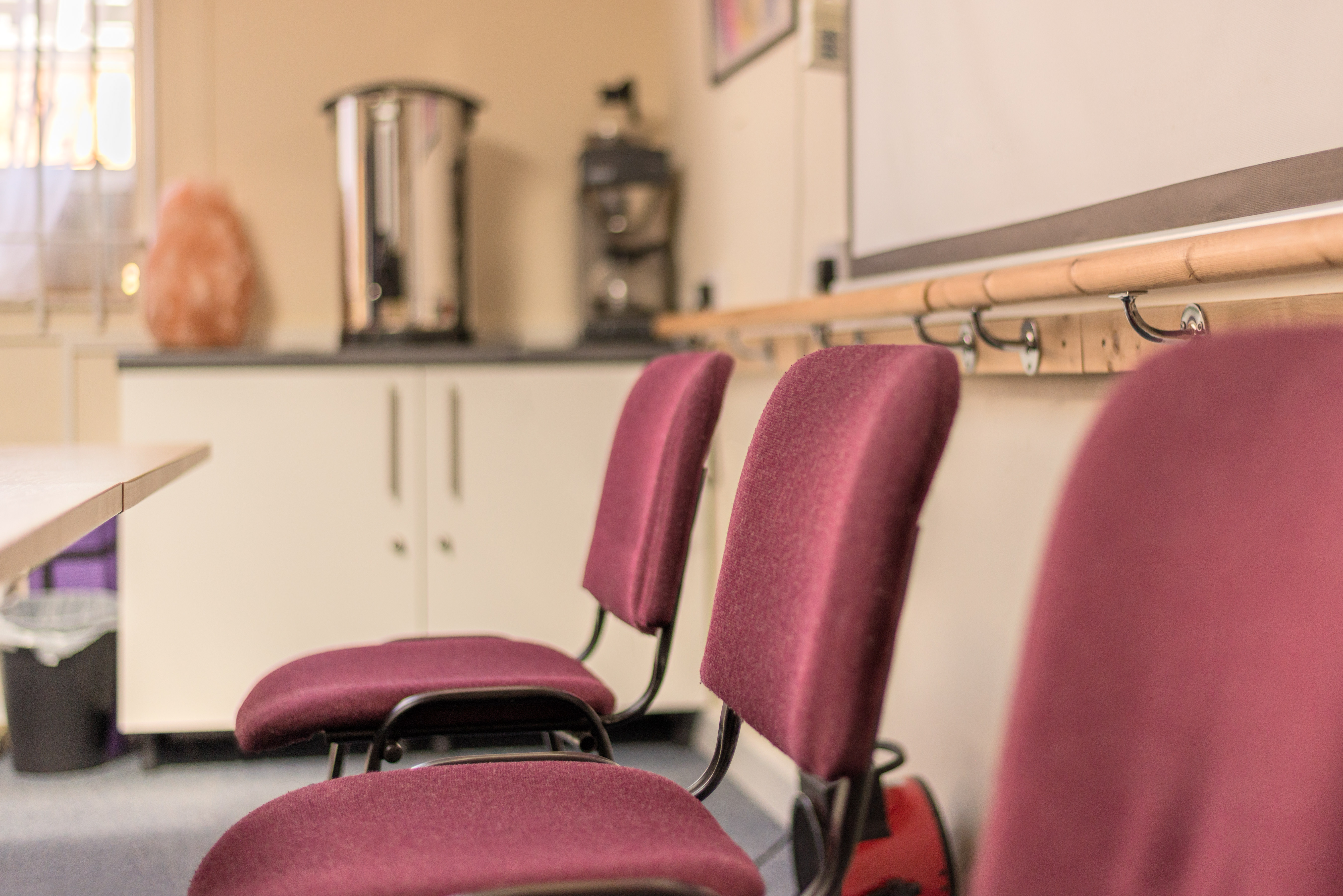 Meeting room at Ms Therapy Centre with organized chairs for training sessions and discussions.