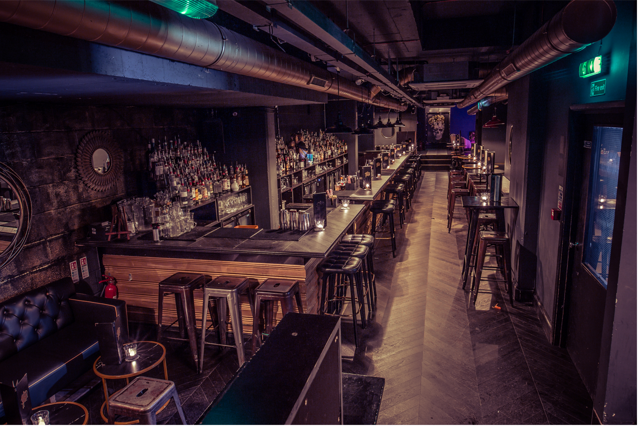 Sleek bar venue in The Cocktail Club Shoreditch for networking and gatherings.
