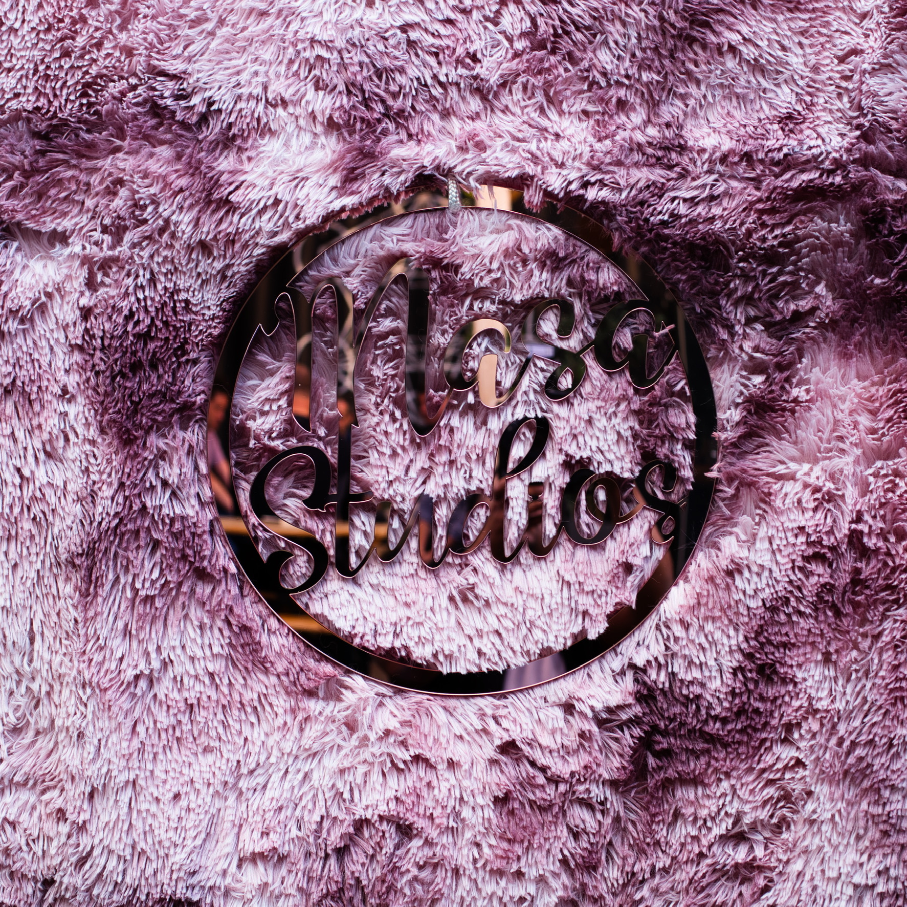 Elegant Masa Studios branding element for cozy event space, perfect for unique gatherings.