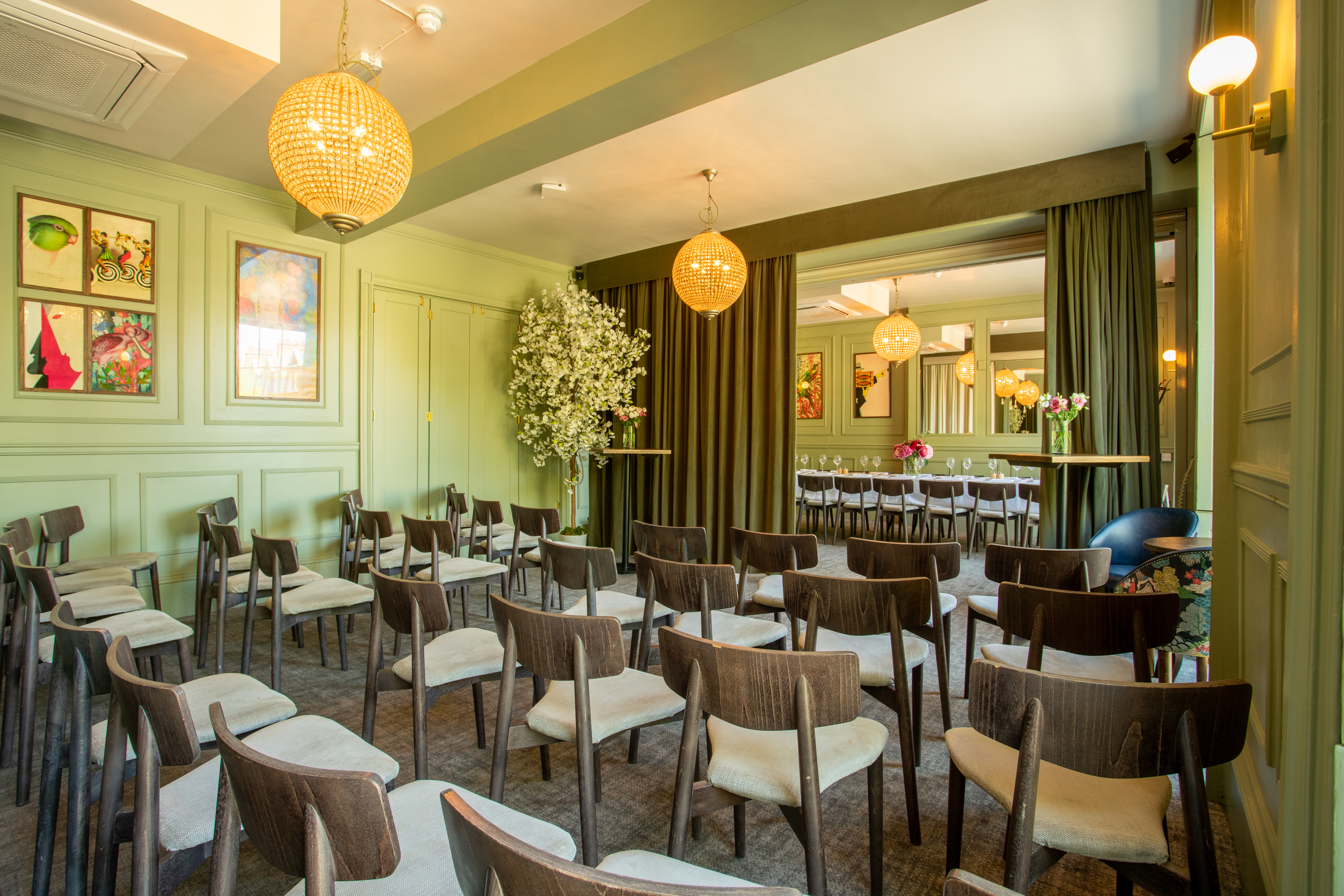 Elegant Richardson Room in Aragon House, perfect for workshops and small conferences.