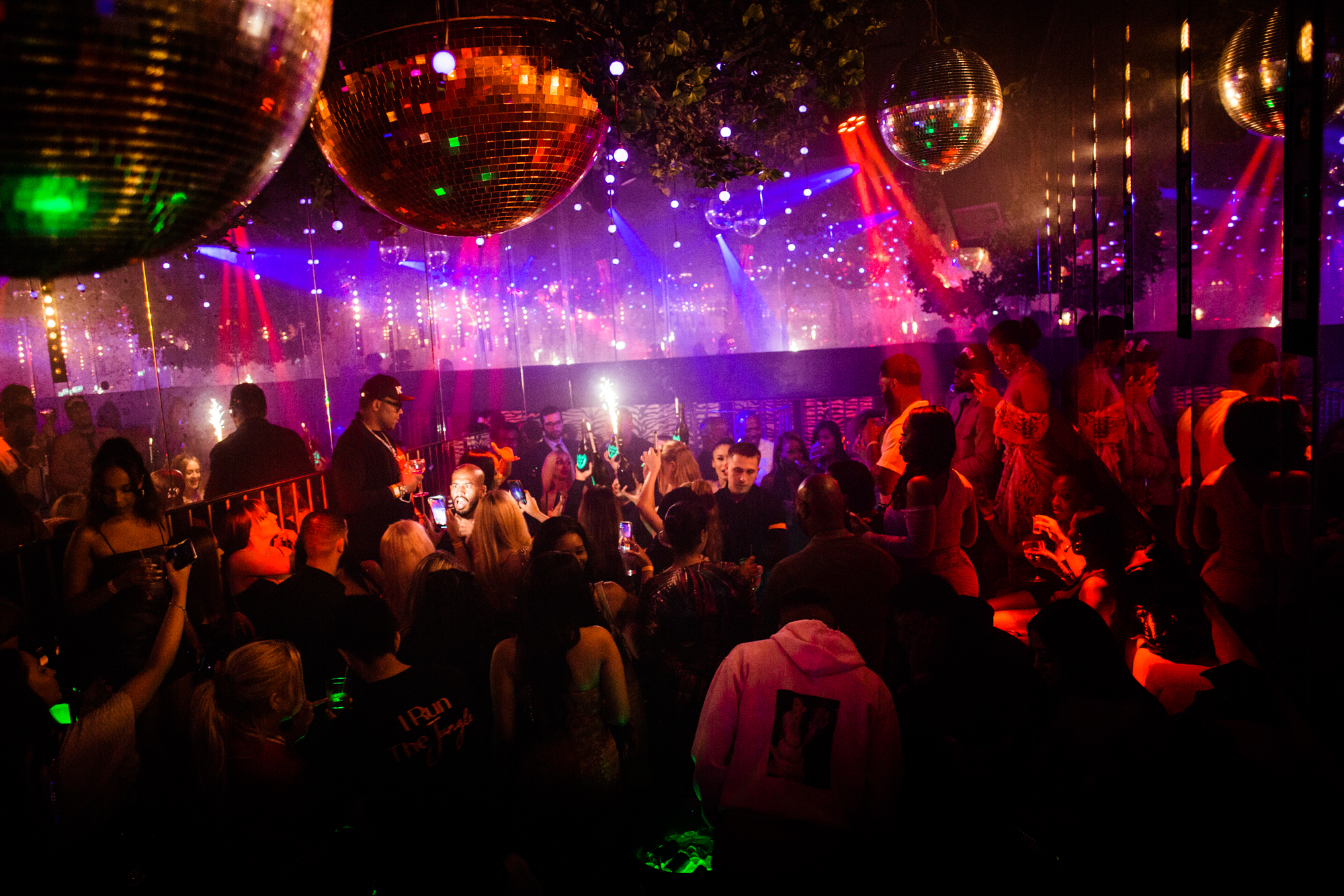 Vibrant nightlife at Wyld Club with dynamic lighting for corporate events and celebrations.