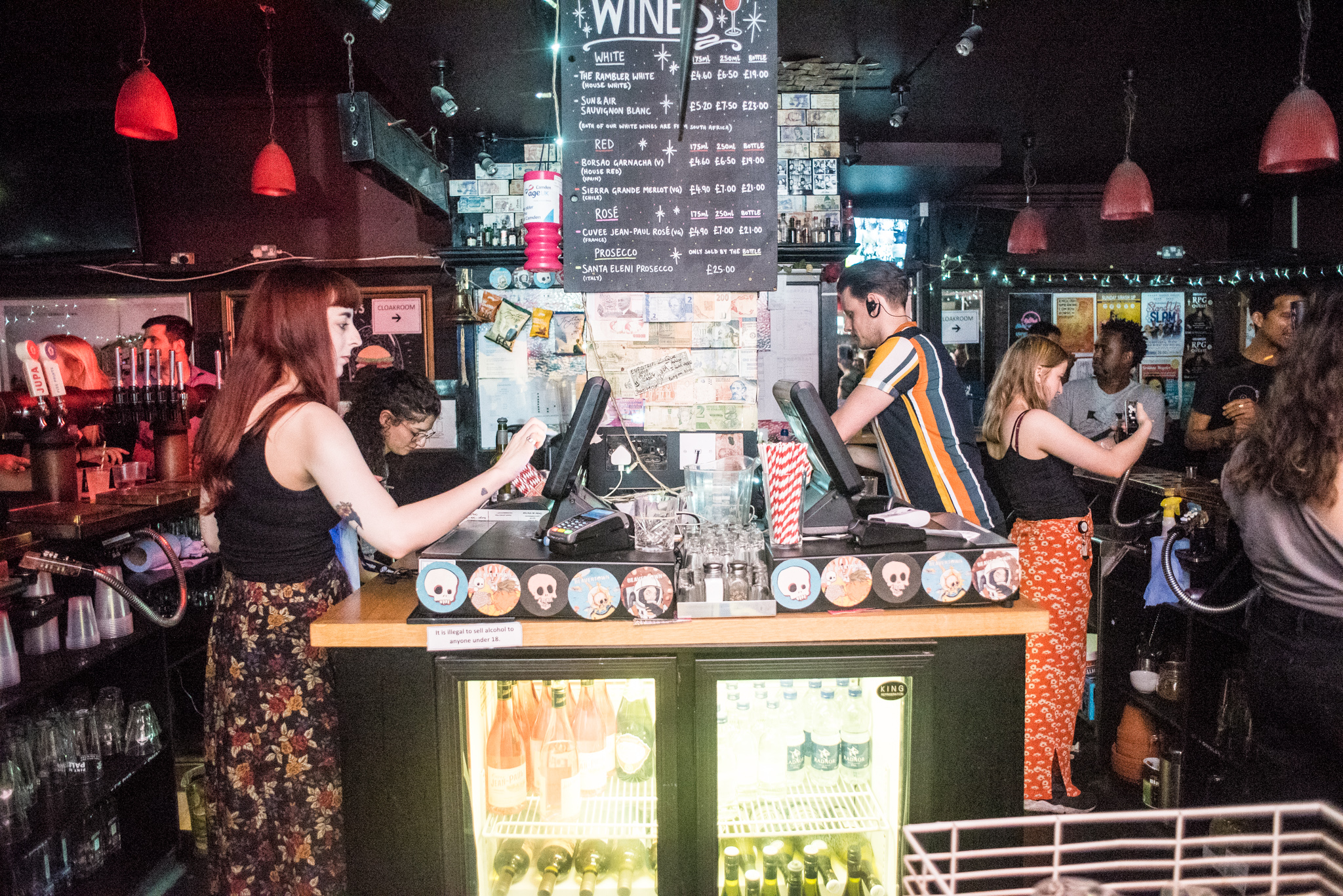 Vibrant Camden Head bar scene, ideal for networking events and social gatherings.