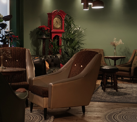 Cozy lounge at The Snug, perfect for networking events and informal meetings.