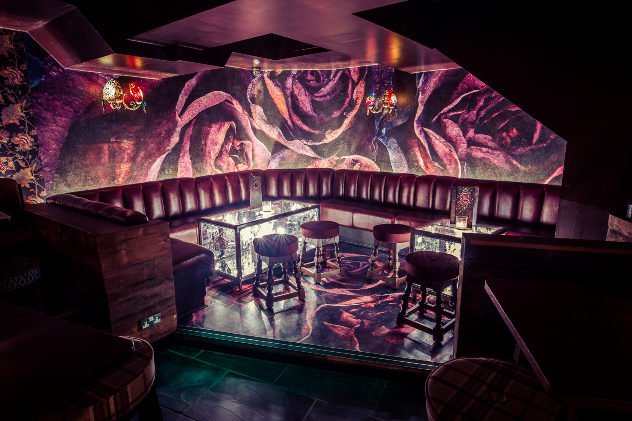 Stylish lounge at The Cocktail Club Mansion House, perfect for networking events.