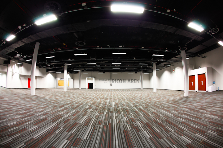 Spacious Convention Hall 3 at Coventry Arena, perfect for corporate events and conferences.