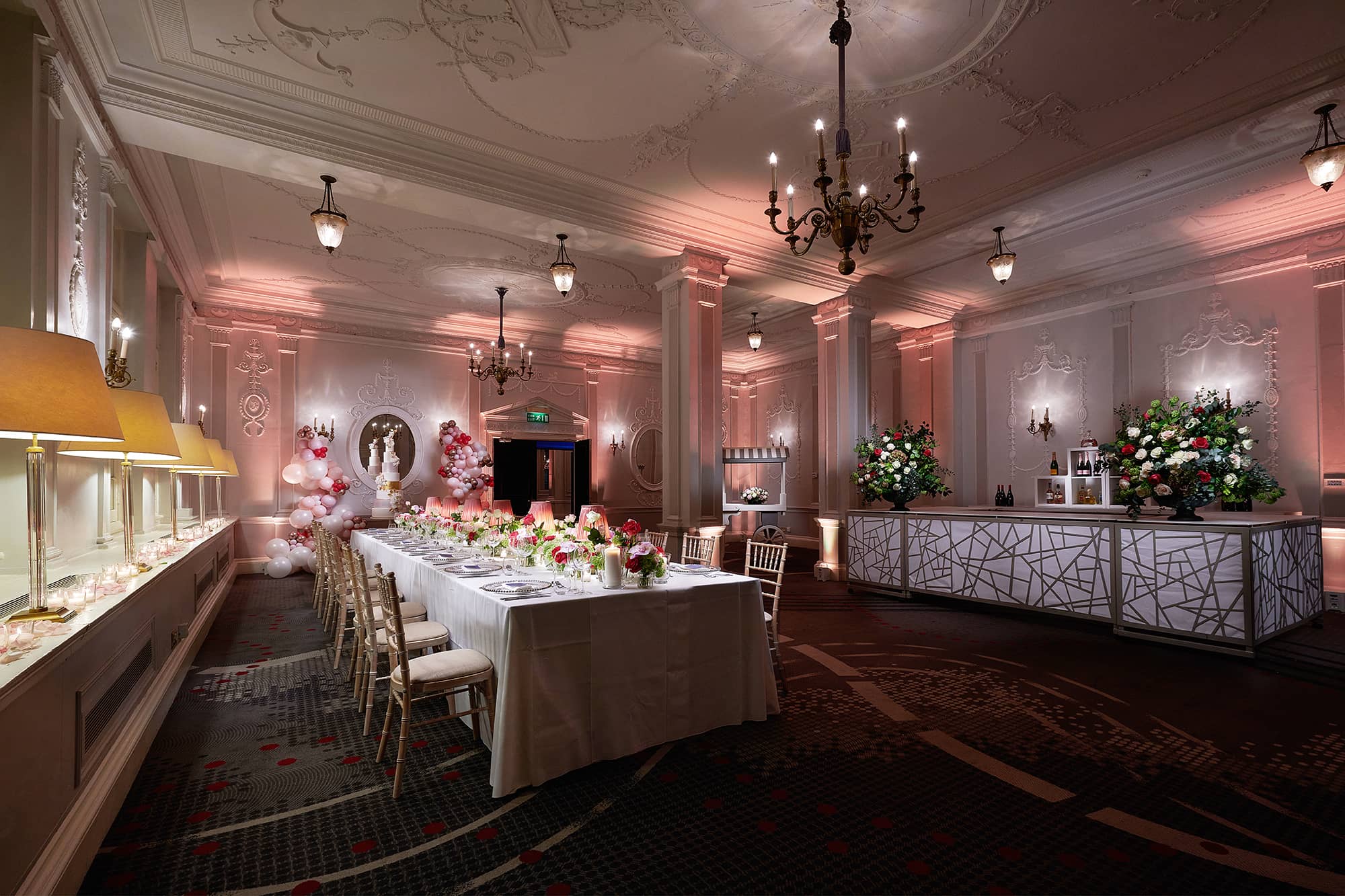 Elegant event space at The Dilly, ideal for weddings and corporate functions.