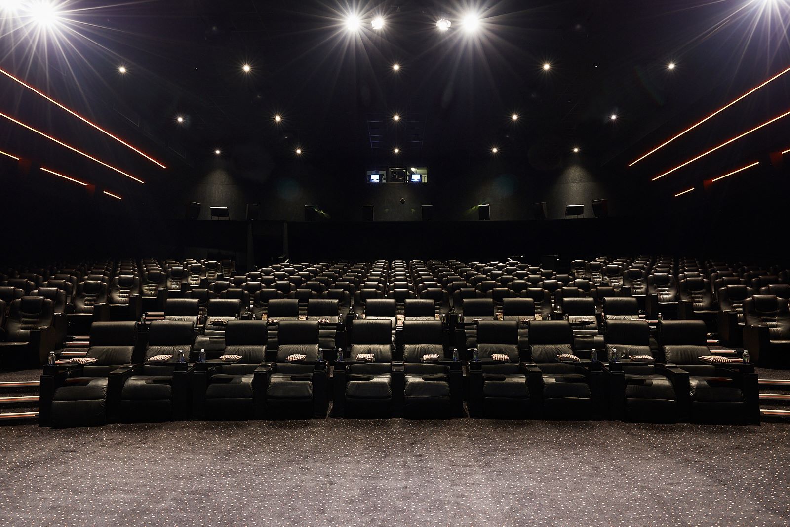 Modern Vue West End auditorium with plush seating for corporate events and film screenings.