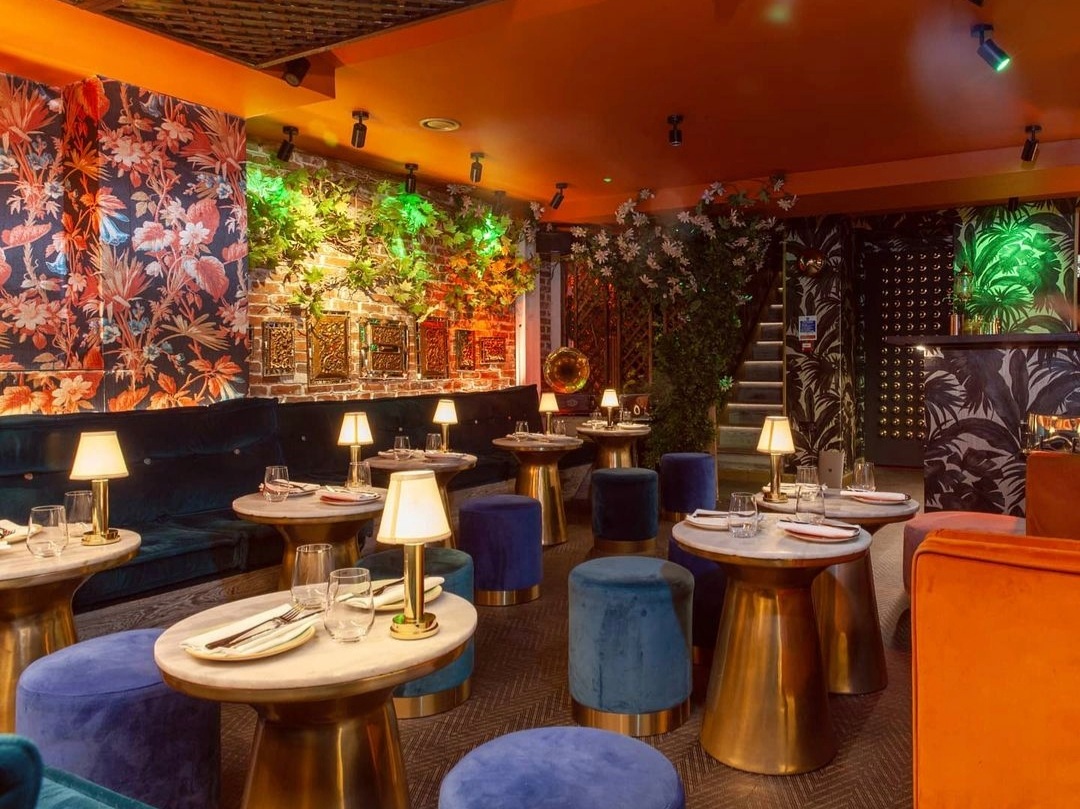 Vibrant Living Room venue in Meraki London, perfect for upscale events and gatherings.