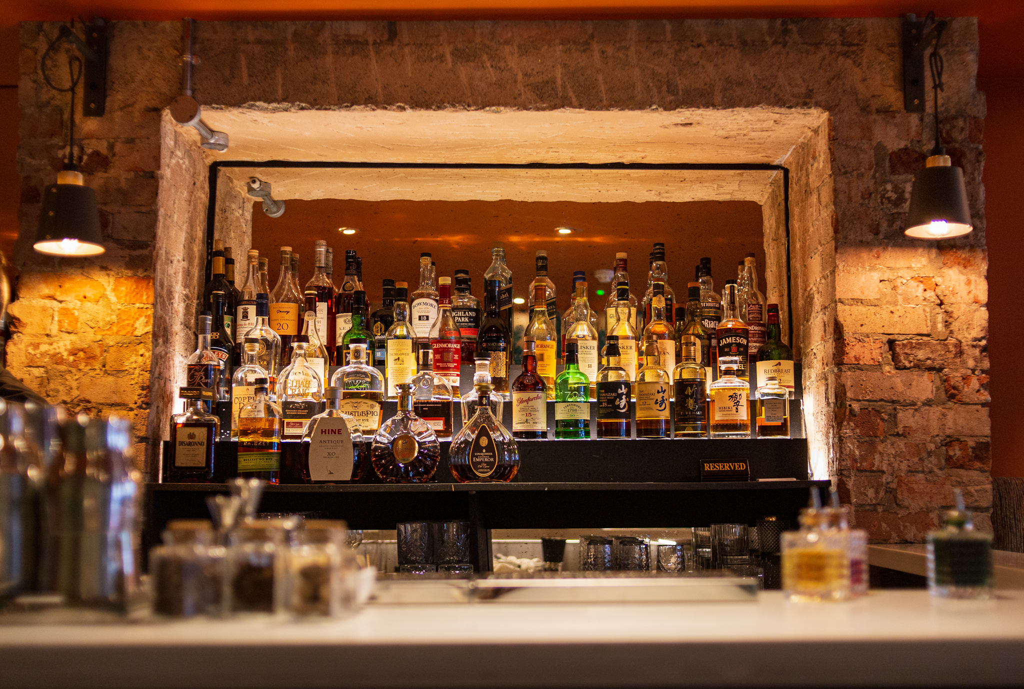 Inviting bar at The Living Room, Meraki London, perfect for networking events.