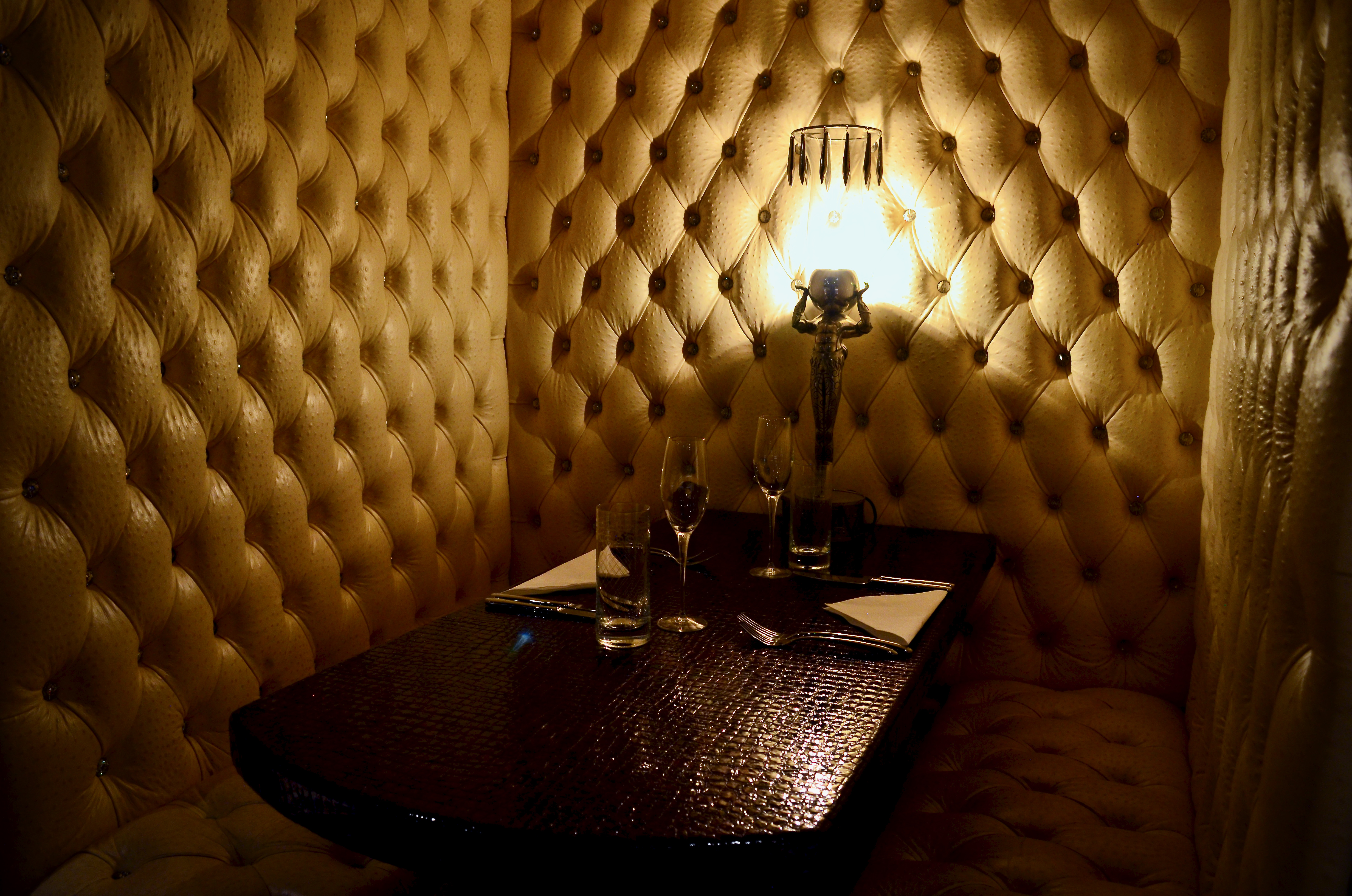 Intimate dining in The White Room, 1989 Clubhouse, perfect for exclusive events and meetings.