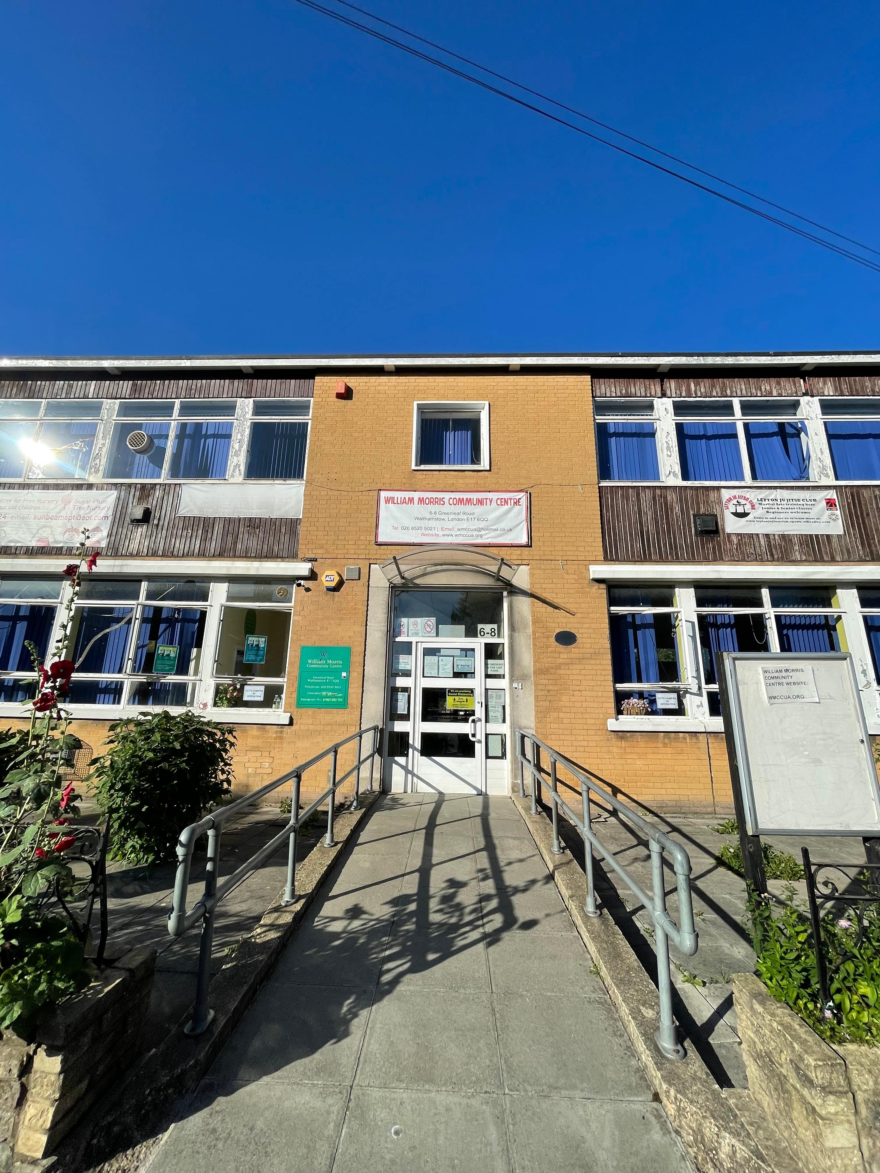 William Hall at William Morris Community Center, accessible venue for local events.