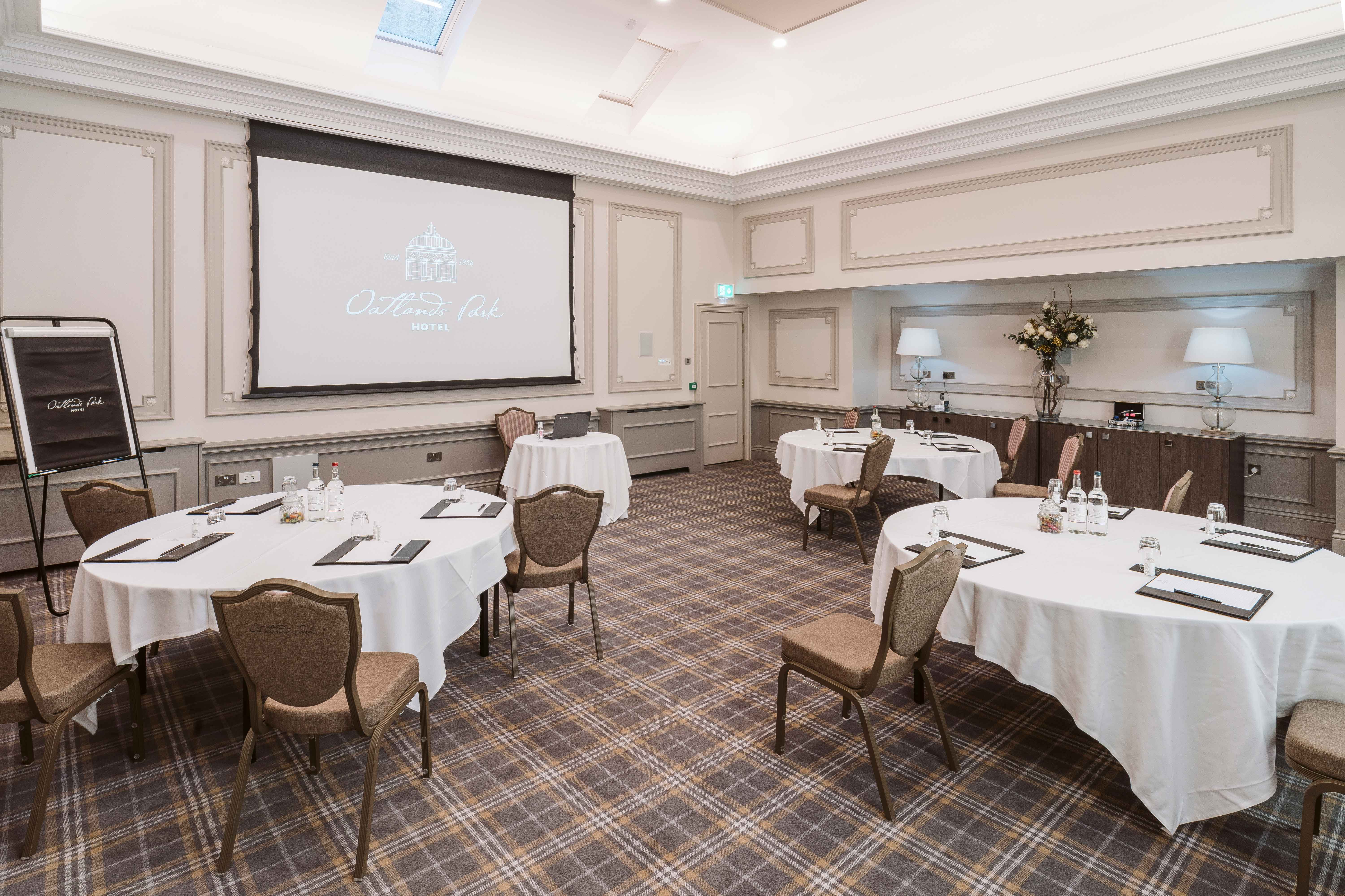 Cromwell Room at Oatlands Park Hotel, elegant meeting space for corporate events.