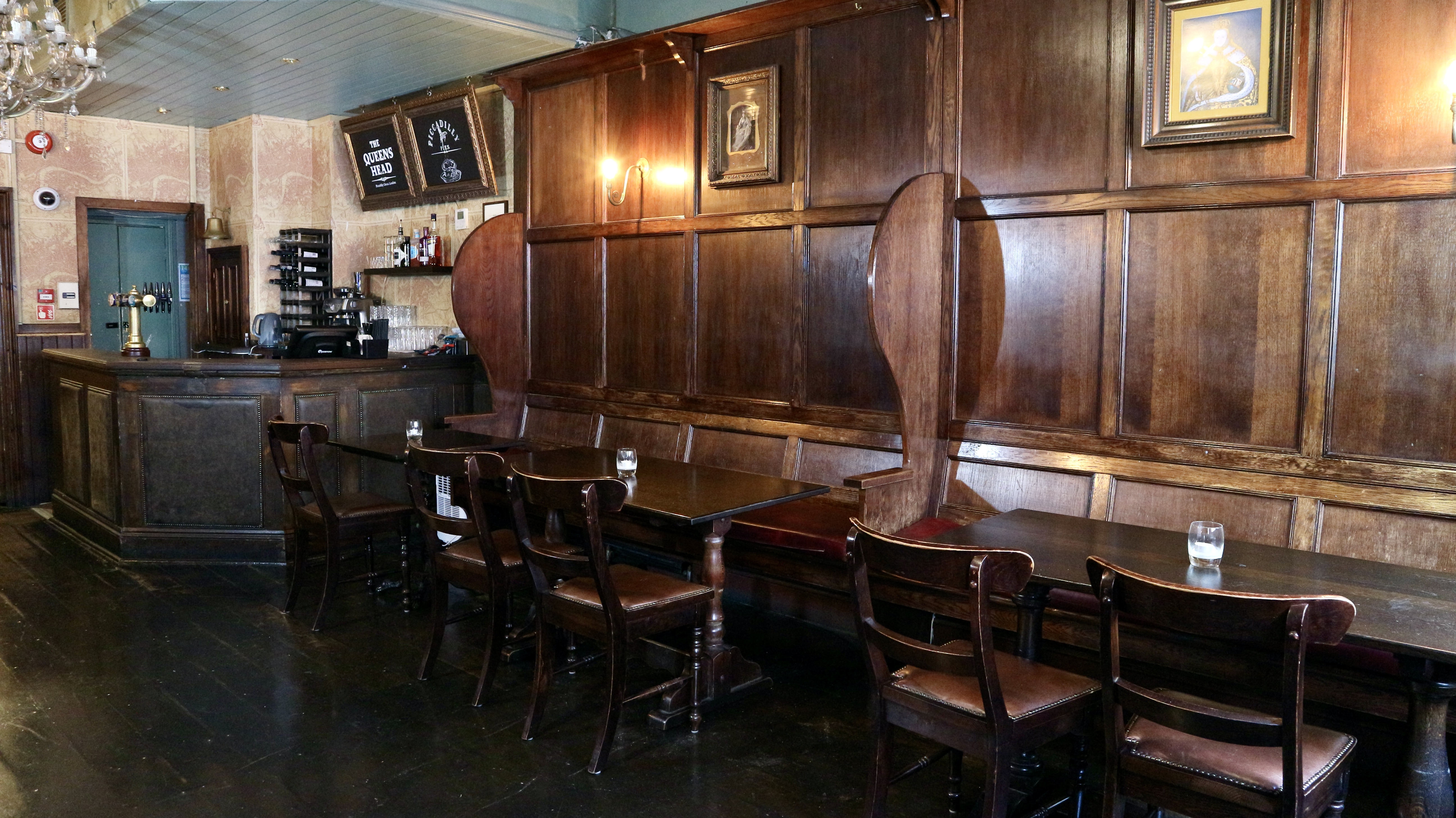 Cozy Function Room at The Queens Head, ideal for private events and meetings.