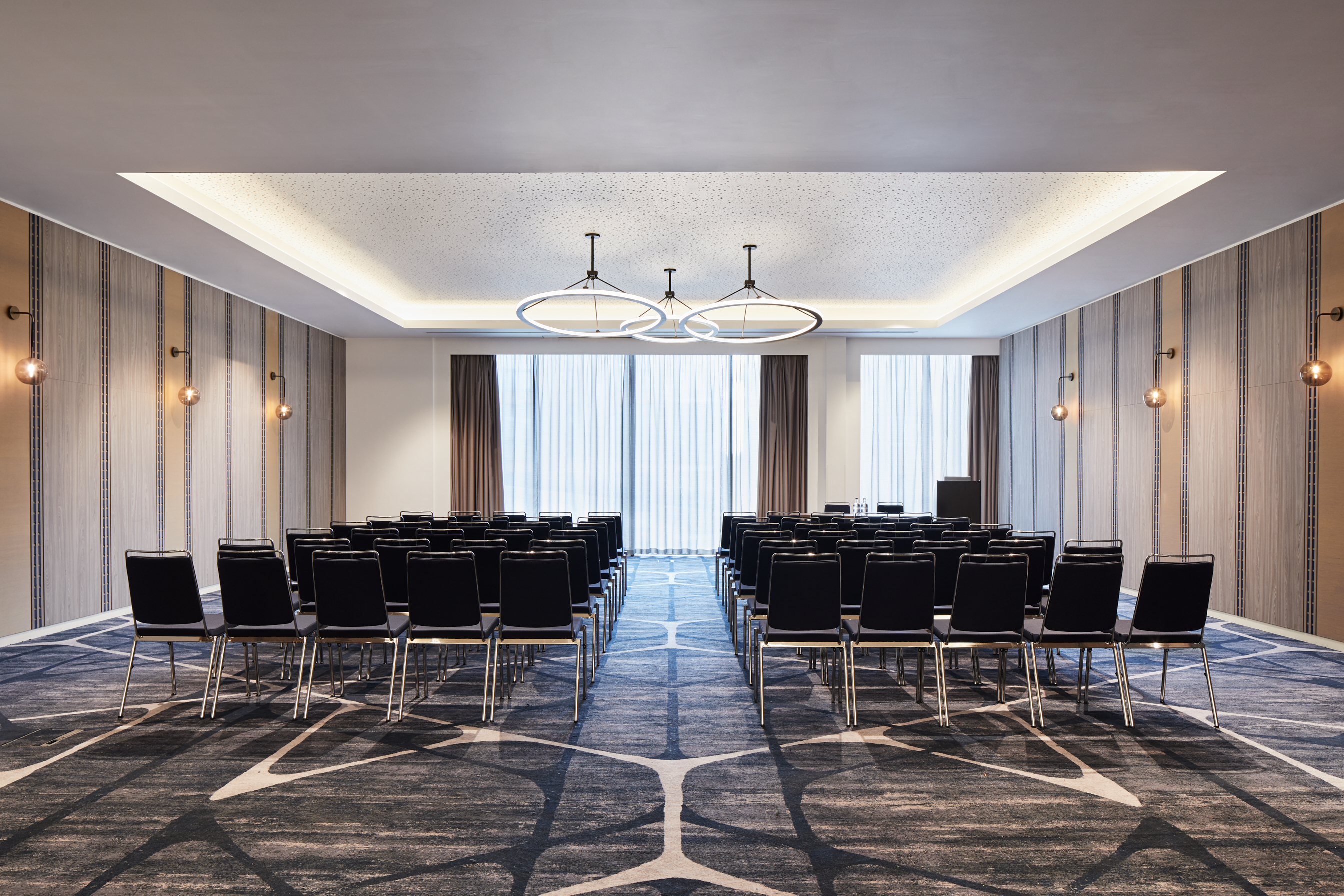 Rothwell Suite at Hyatt Regency Manchester, modern conference room with natural light.