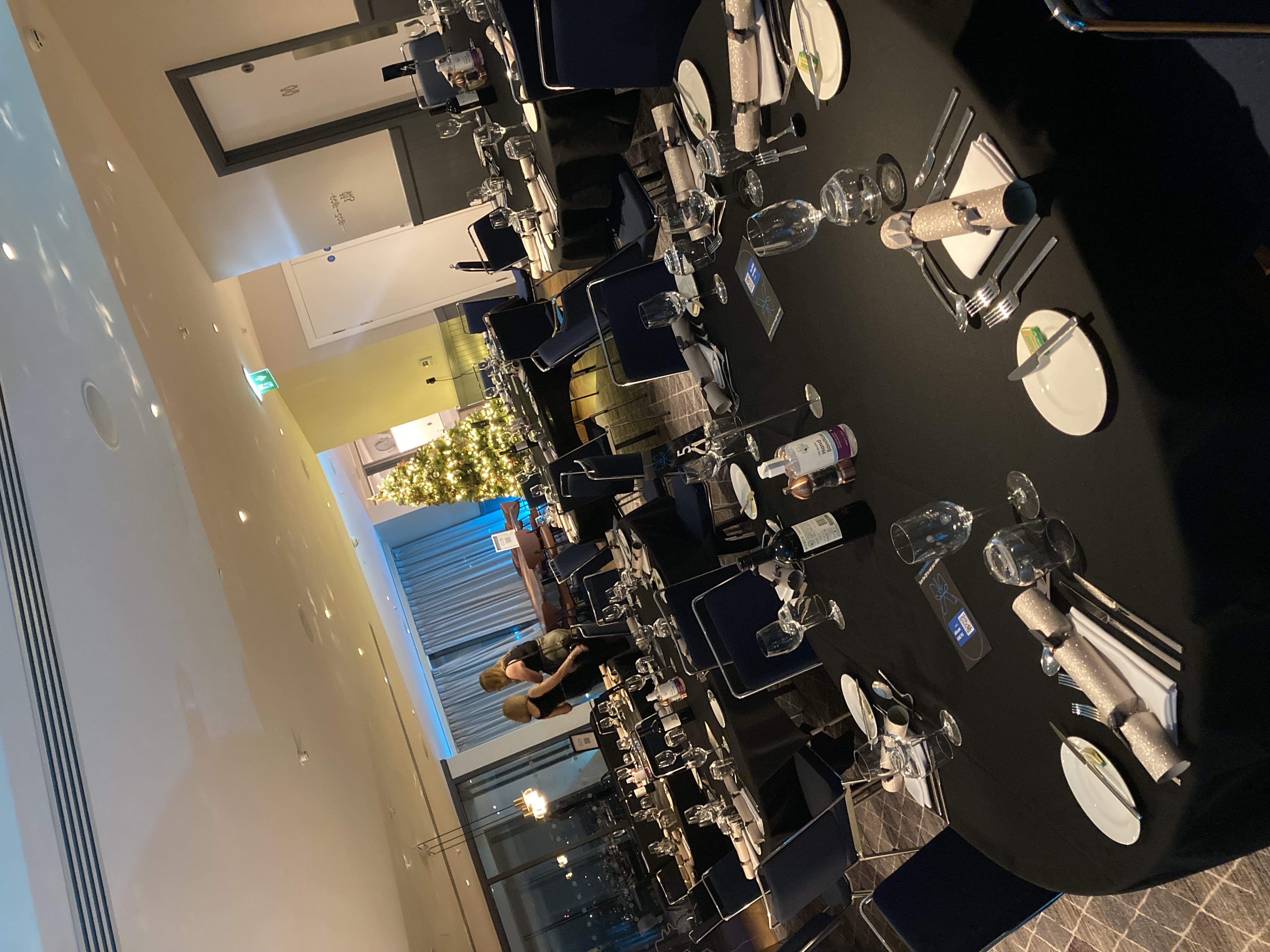 Elegant 18th Floor Lounge at Hyatt Regency Manchester, perfect for formal dinners and galas.