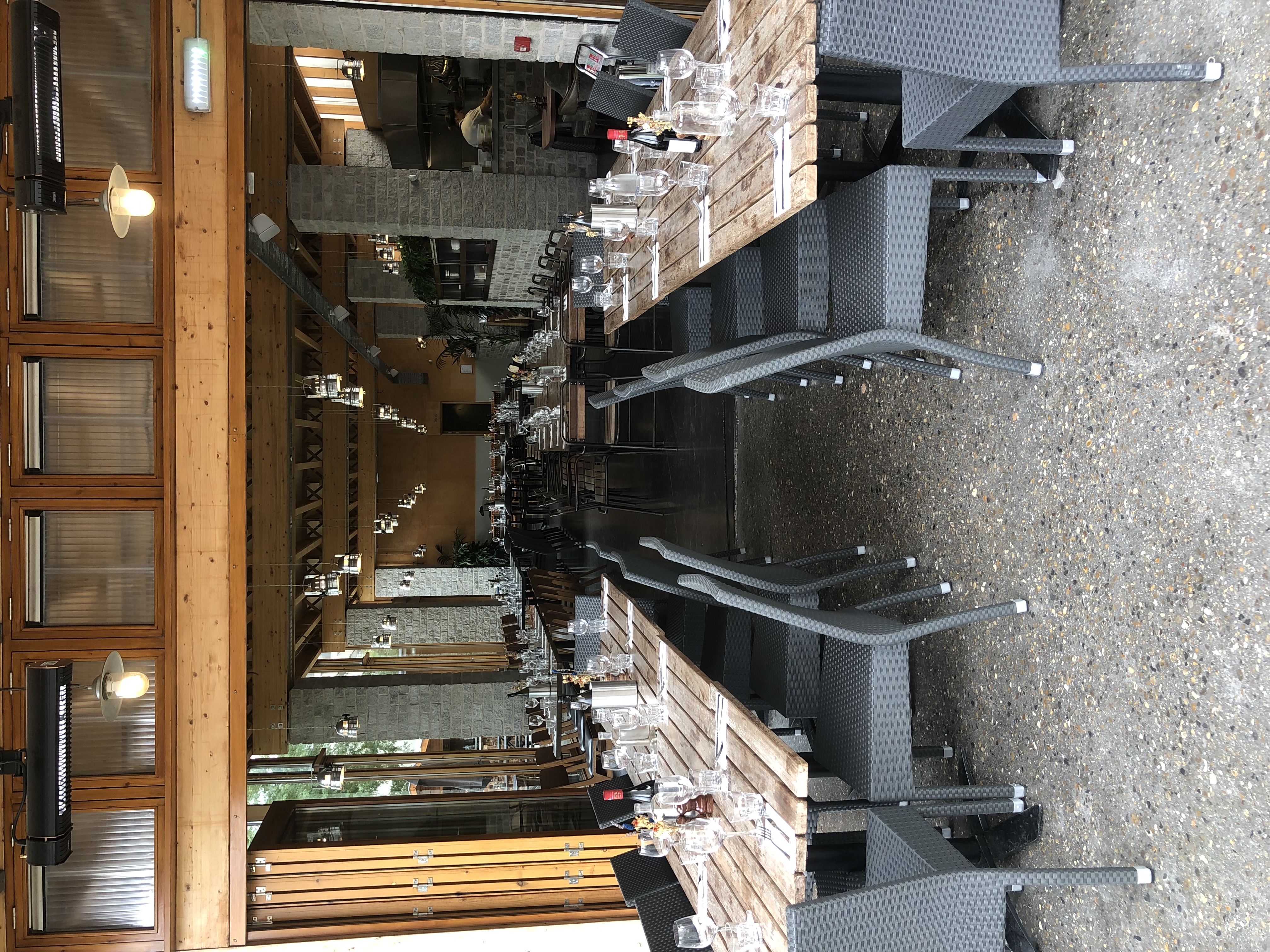 Elegant dining space in The Greenroom, perfect for events and meetings.