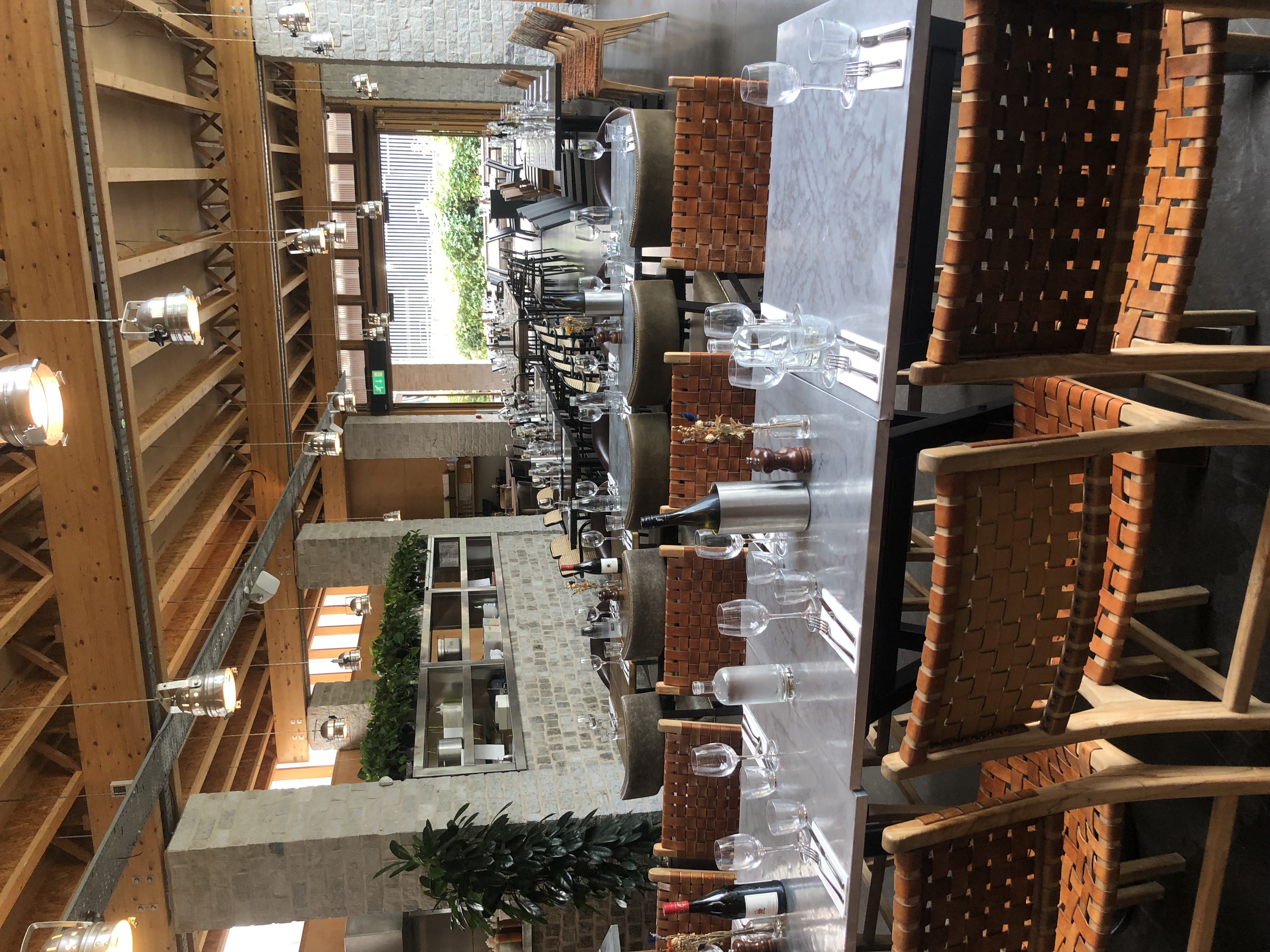 Elegant restaurant interior with modern decor, ideal for corporate events and gatherings.