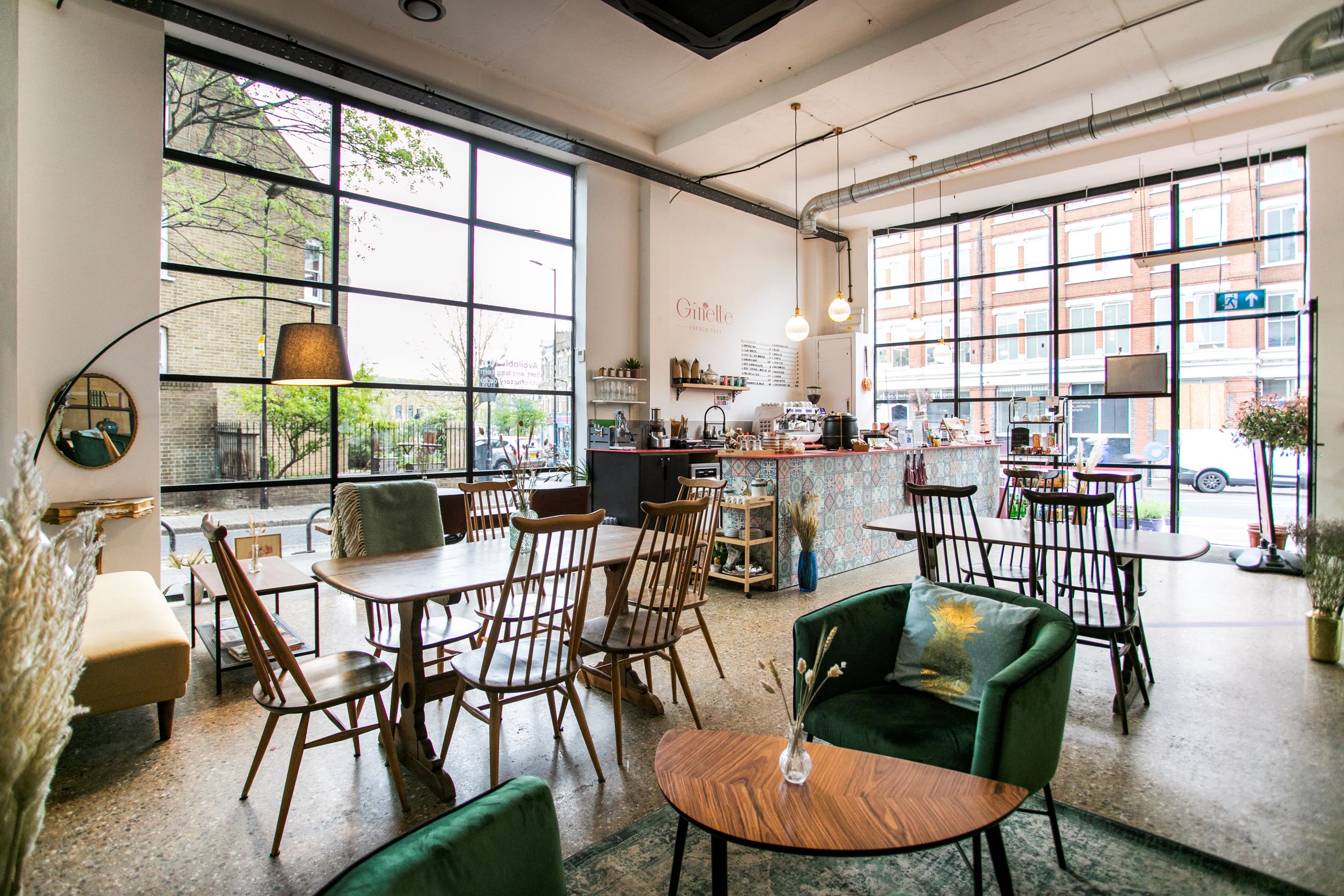 Stylish Ginette French Café venue with natural light for intimate meetings and events.