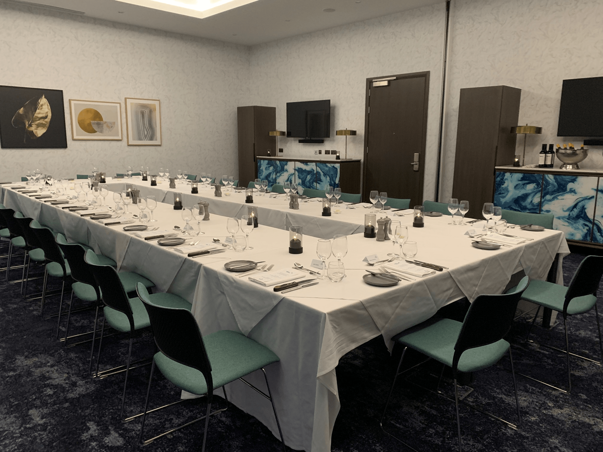Bucksburn Suite at Hilton Aberdeen TECA: elegant meeting space for corporate events.