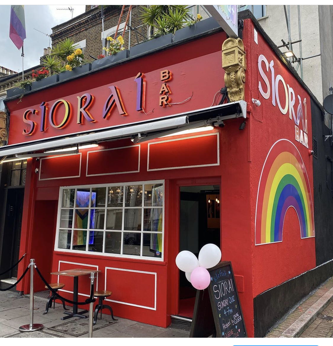Vibrant Siorai Bar with colorful design, ideal for networking and themed parties.