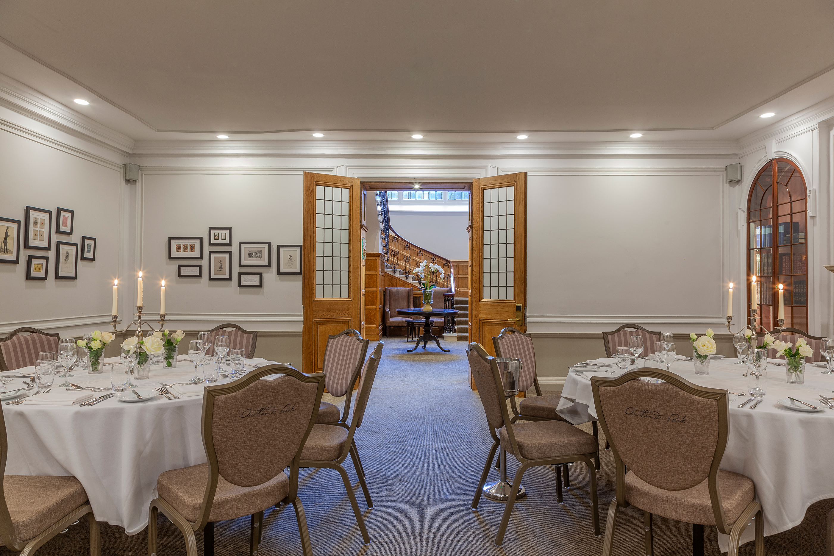 Elegant Garden Room at Oatlands Park Hotel, perfect for upscale events and dinners.