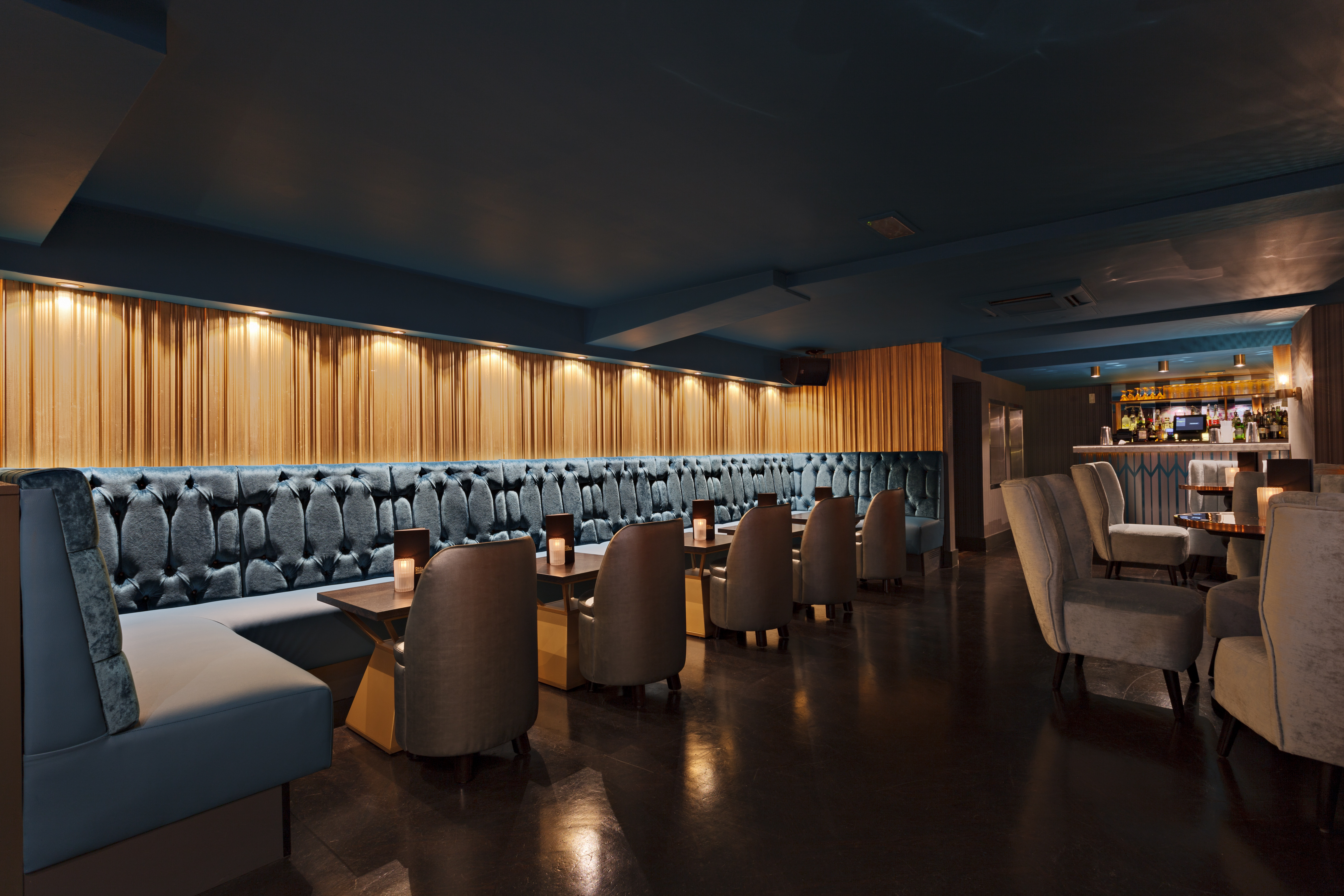 Stylish Gallery Bar at Dirty Martini St Paul's, perfect for private events and meetings.