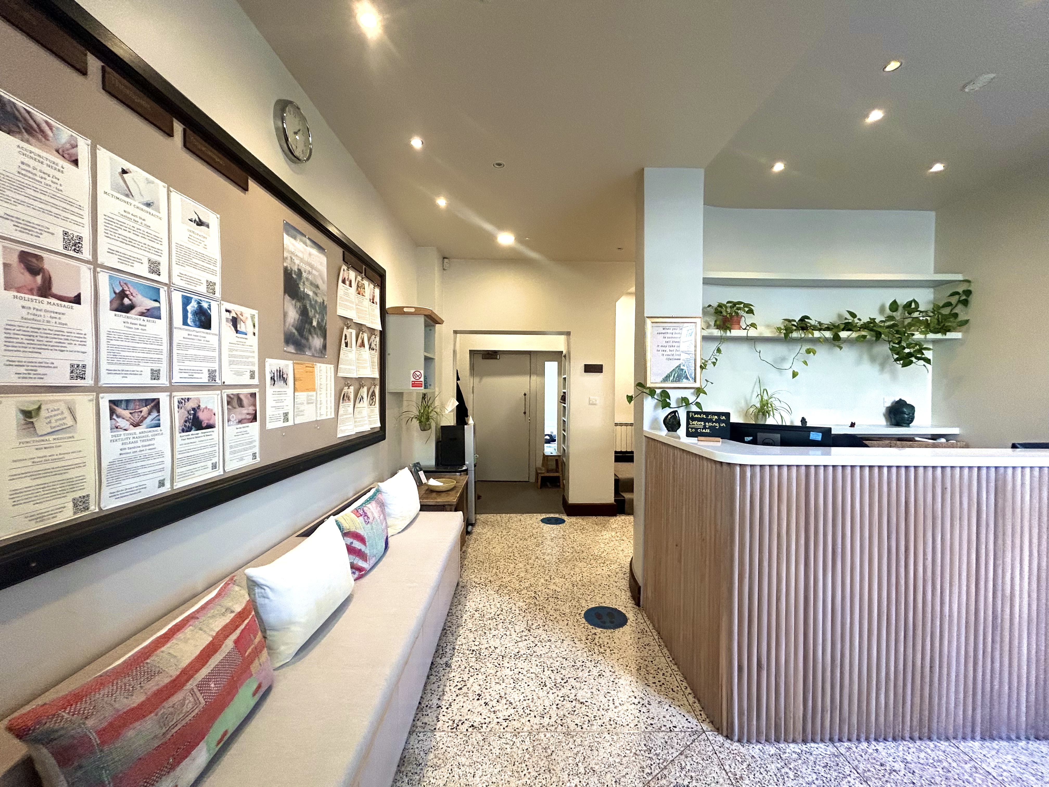 Ground Floor Studio entryway, welcoming atmosphere for events and meetings.