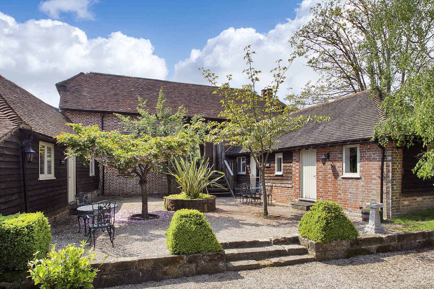 Charming outdoor venue at Fair Oak Farm for intimate retreats and events.